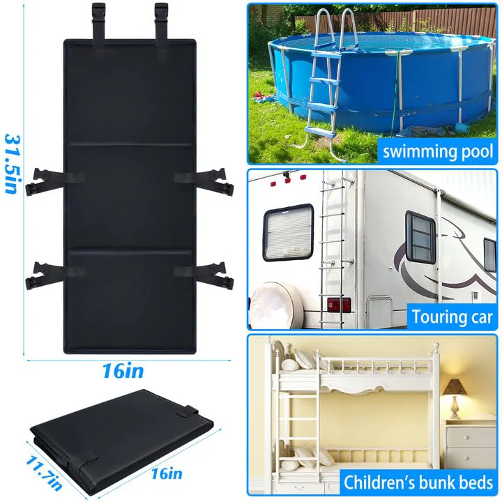 Pool Ladder Protector Cover 15x31.5in,Pool Ladder Guard for Above Ground Pool to Prevent Kids from Climbing,Falling,Bunk Bed Ladder Guard Protector - Image 6