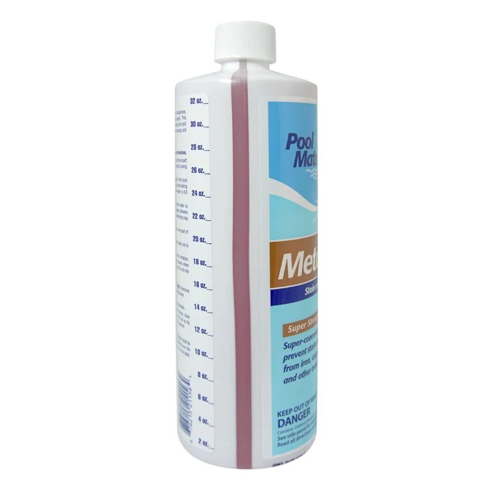 Pool Mate 1-Quart 2-Pack Concentrated Metal Out Stain and Mineral Inhibitor, Pool Metal Remover, Stain Remover, Made in USA - Image 4