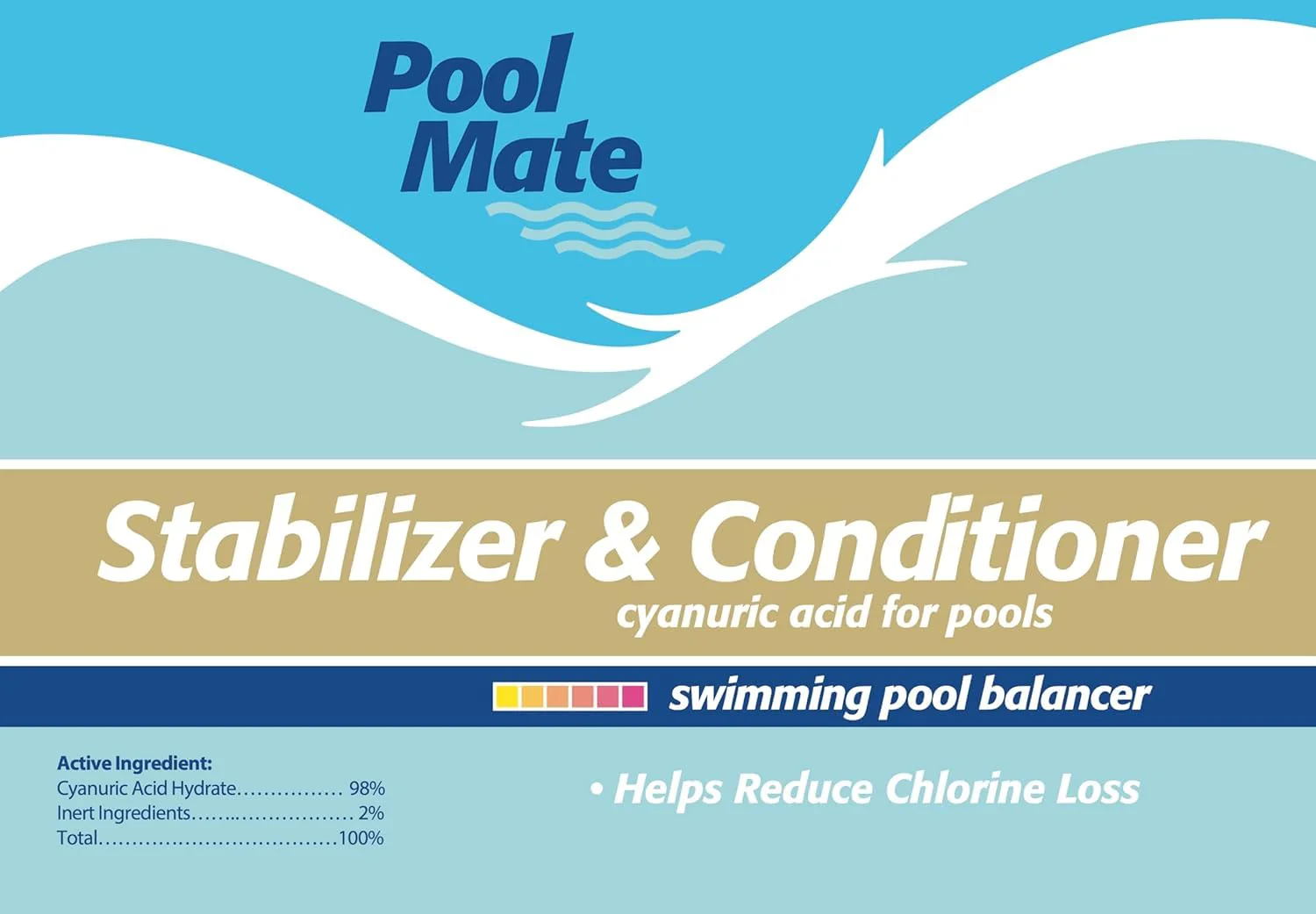 Pool Mate 7-Pounds Premium Pool Stabilizer and Conditioner, Concentrated Cyanuric Acid for Pools, Helps Chlorine Last Longer - Image 3