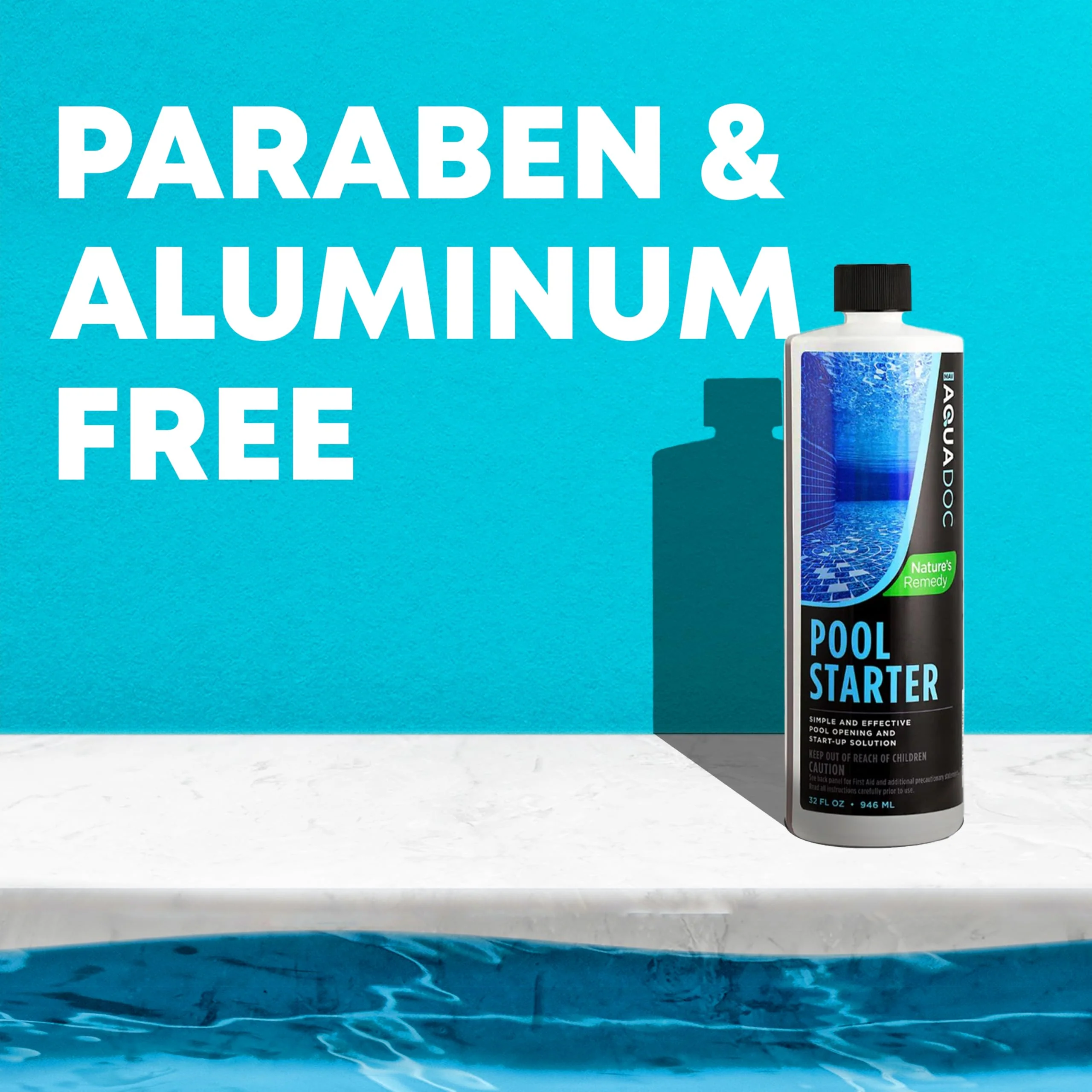 Pool Opening Chemical - 32oz for up to 30,000 gallons - Pool Starter Kit for Above Ground & Inground Pools - AquaDoc Pool Chemicals Made in USA - Image 4