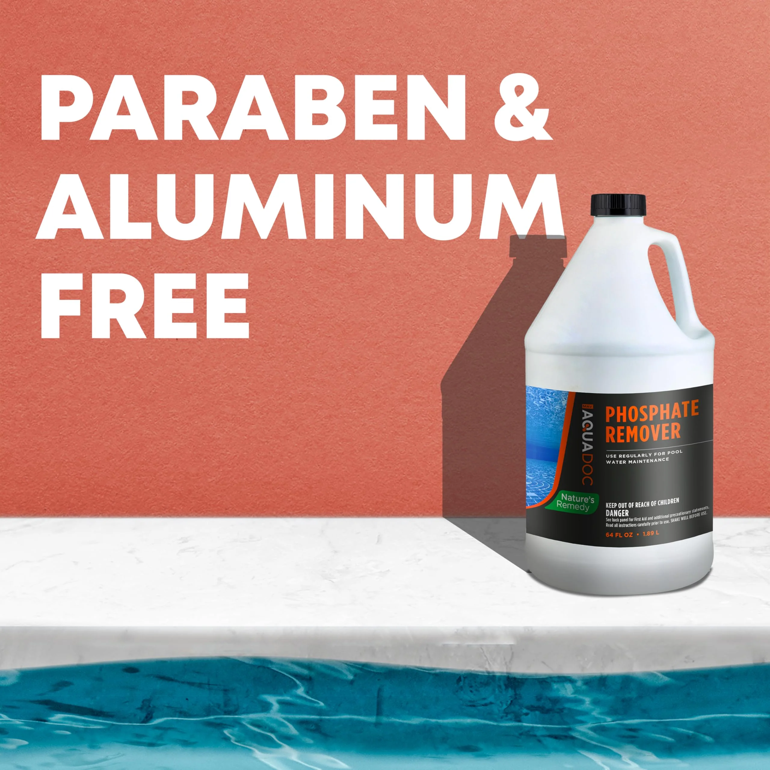 Pool Phosphate Remover - Fast Acting, Maximum Strength Phosphate Removal Pool Chemical - Perfect for Pool Openings to Make Your Pool Phosphate Free - AquaDoc (64 oz) - Image 3