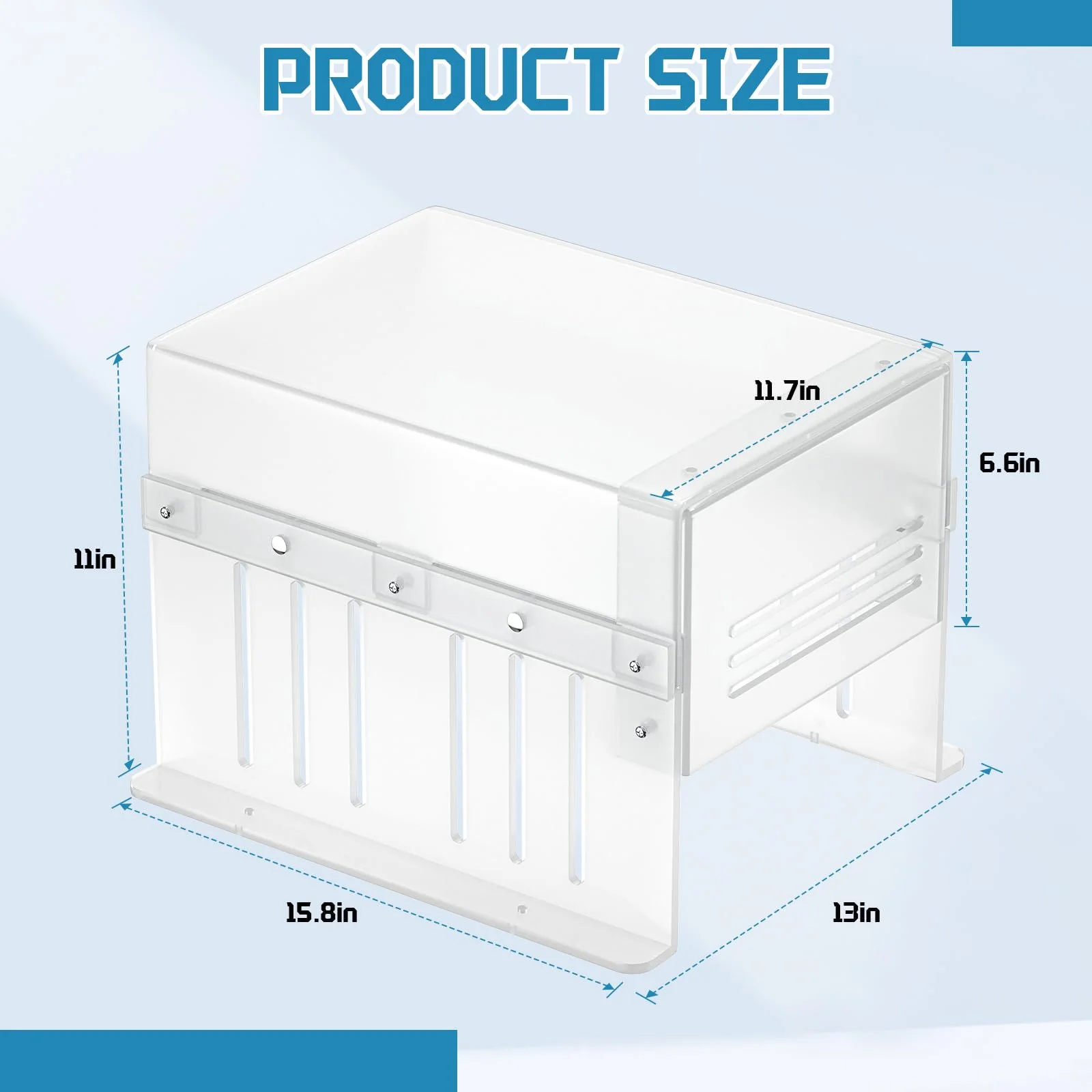Pool Pump Covers for Outside Units, Swimming Pool Motor Cover for Above Ground Protection, ABS Material - Weatherproof/UV-Resistant Protection/Water Resistant, White - Image 3