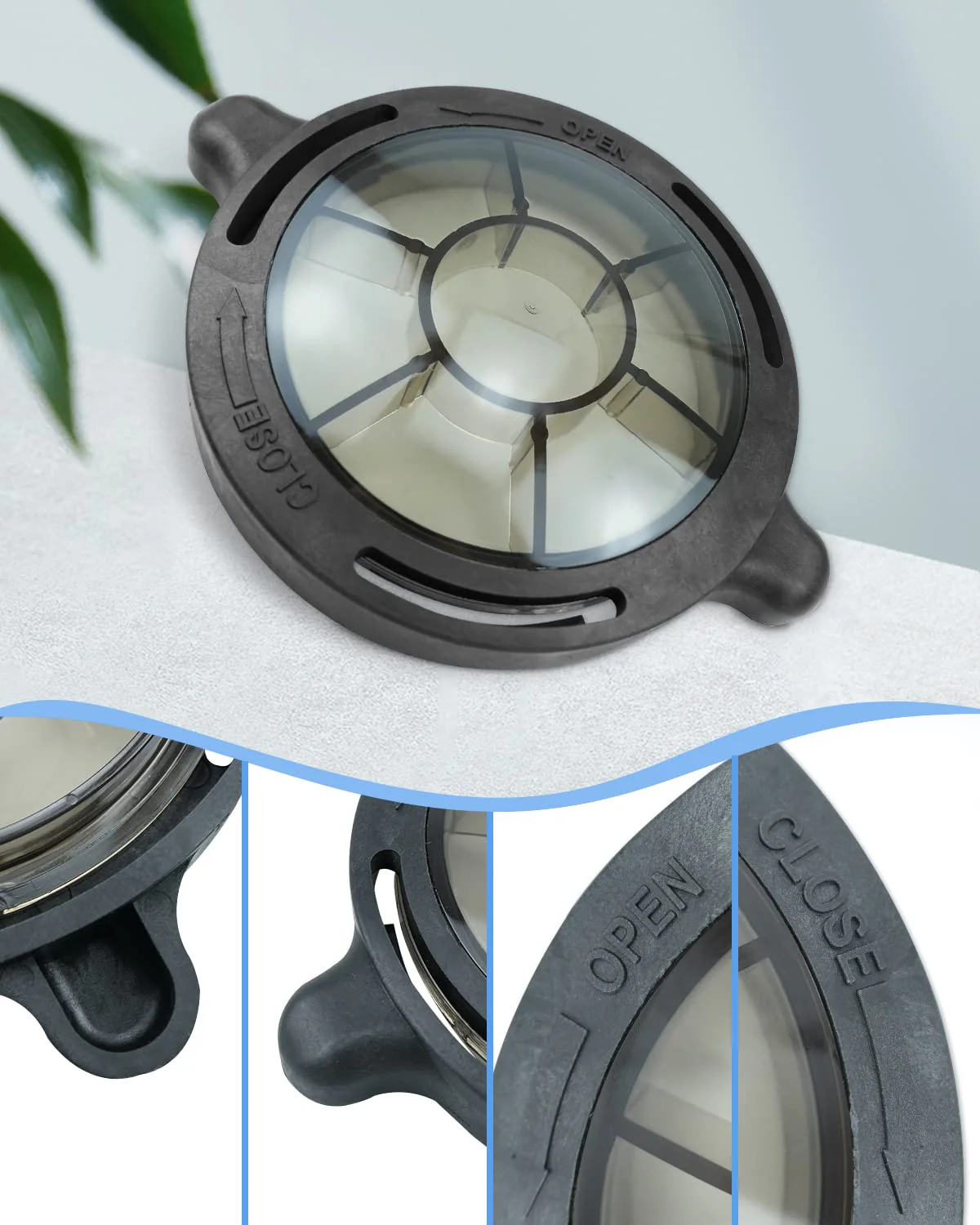 Pool Pump Lid Replacement Fit for Splapool Pureline Deluxe Above-Ground In-Ground Pool Pumps 0. 75 hp 1 hp 1.5hp Pump Pool Strainer Lid Replace #72728 72729 72730 72729 Swimming Pool Pump Basket Cover - Image 2