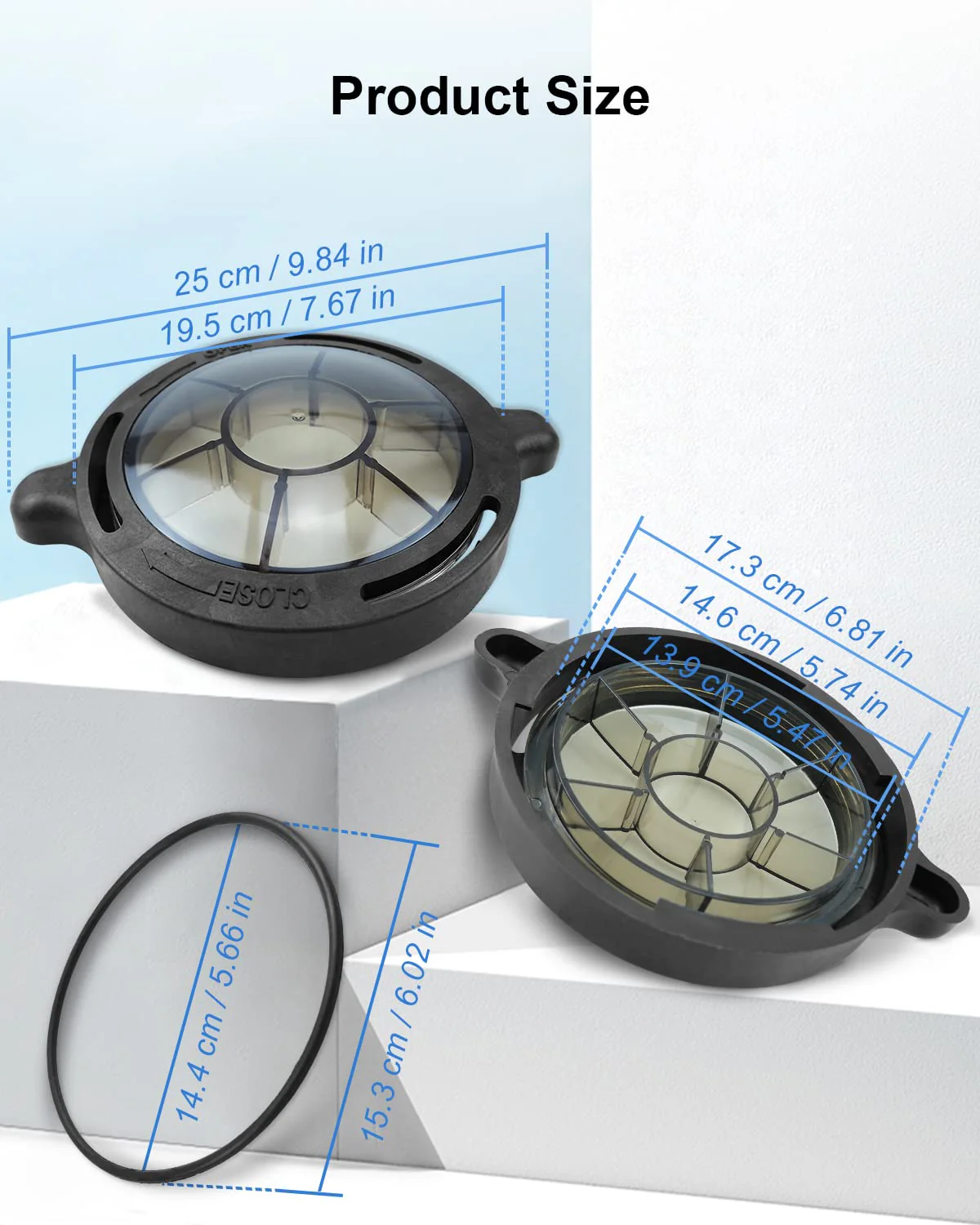 Pool Pump Lid Replacement Fit for Splapool Pureline Deluxe Above-Ground In-Ground Pool Pumps 0. 75 hp 1 hp 1.5hp Pump Pool Strainer Lid Replace #72728 72729 72730 72729 Swimming Pool Pump Basket Cover - Image 5