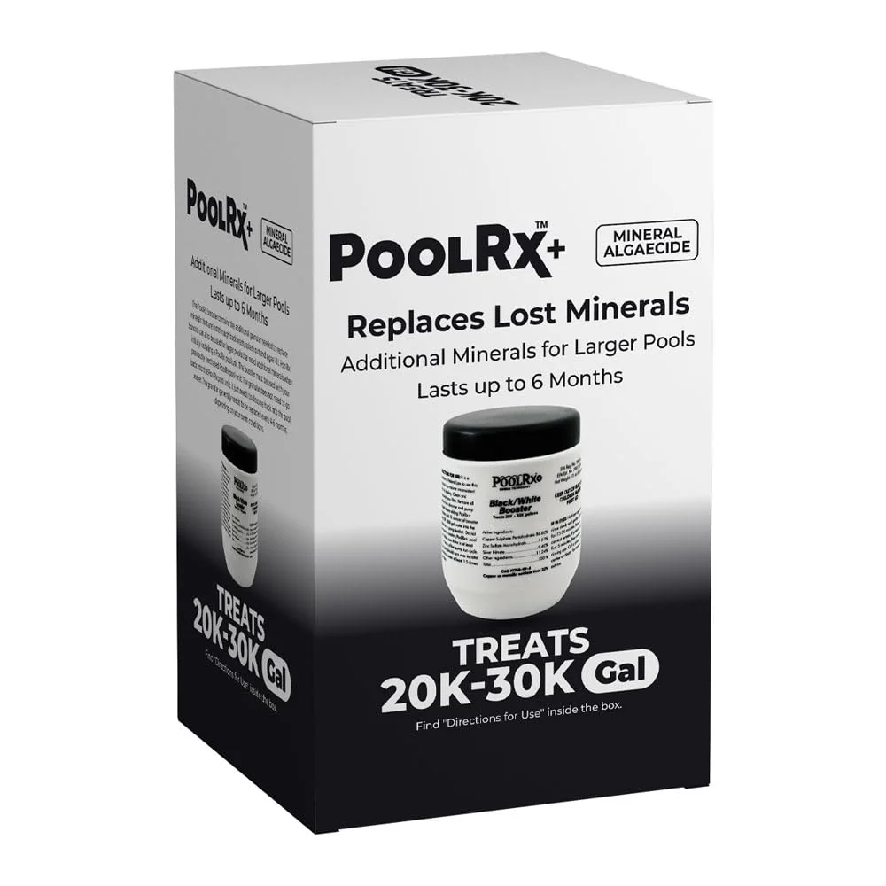 Pool RX 332066 PoolRX+ Booster Black Swimming Pool Algaecide, Single Unit