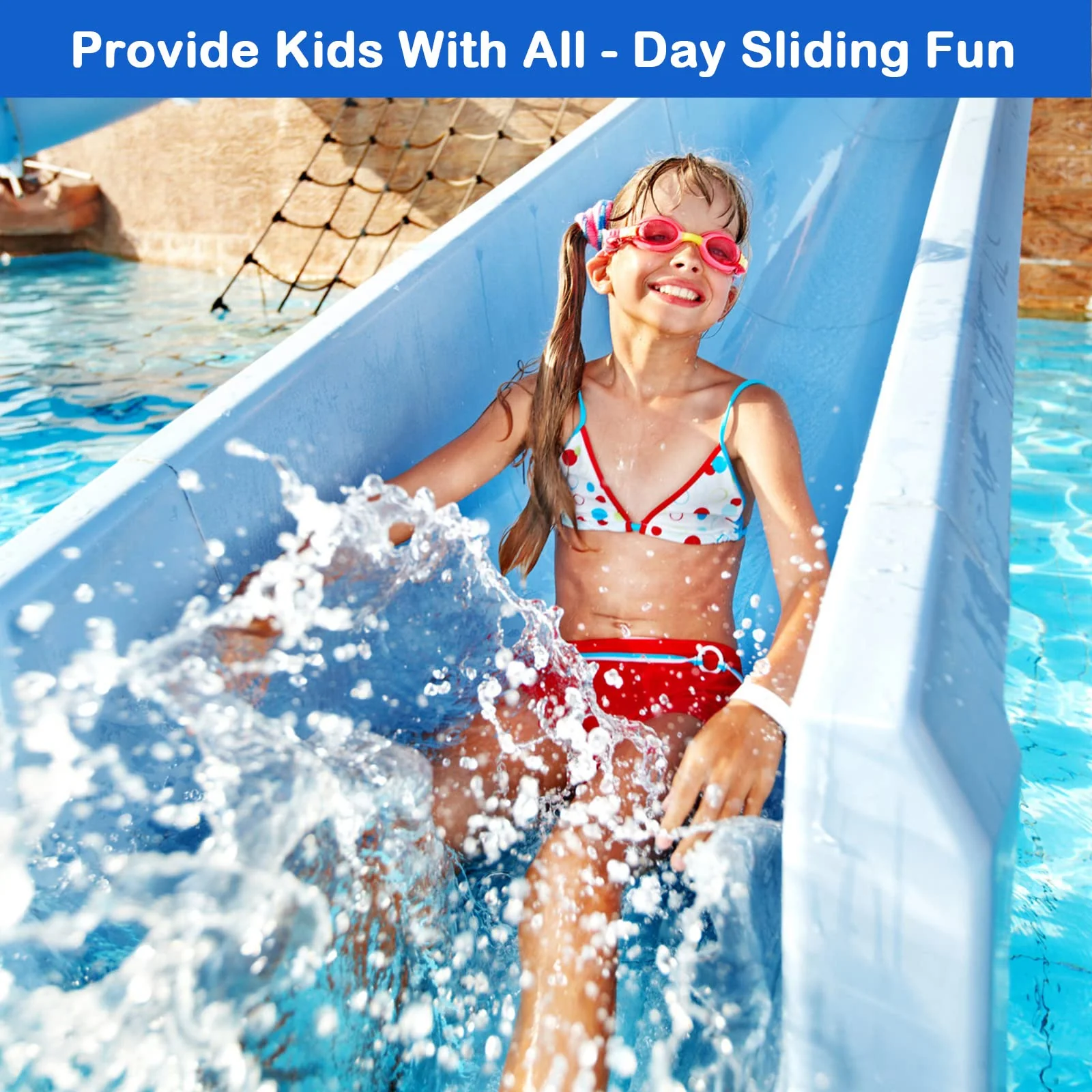 Pool Slide Water Tubing Kit, Spray Hose Kit/Parts for Inground Pool Slide, Swimming Pool Slide Water Sprayer - Image 2