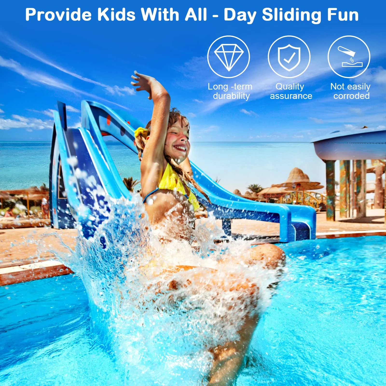 Pool Slide Water Tubing Kit, Spray Hose Kit/Parts for Inground Pool Slide, Swimming Pool Slide Water Sprayer - Image 7
