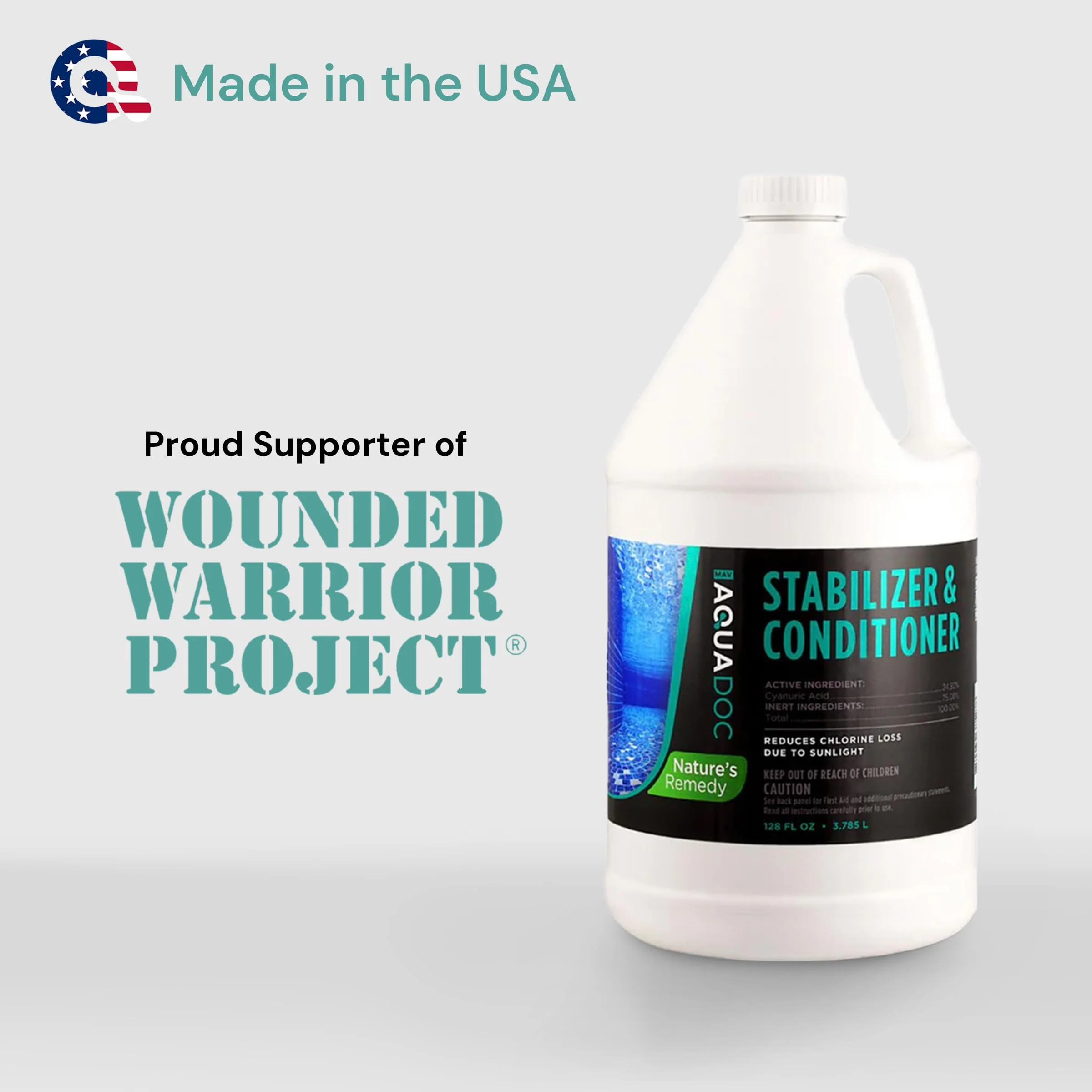Pool Stabilizer and Conditioner for Swimming Pools - Maximum Strength Swimming Pool Conditioner and Cyanuric Acid for Pools - Helps with Pool Water Evaporation - AquaDoc Pool Supplies - Image 8