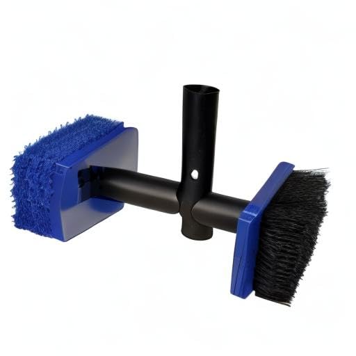 Pool Tile Brush Scrubber 2-in-1 Scrub and Scour Waterline Tile Scale Cleaner - Easily Clean Swimming Pool Tiles Flip Brush - Image 2
