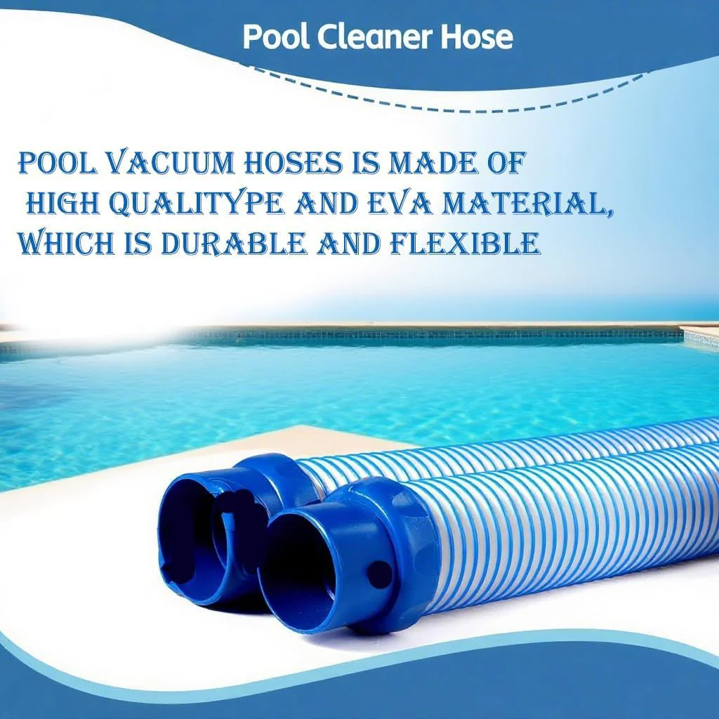 Pool Vacuum Hose, 6 Pack Pool Cleaner Hose Replacement for Inground Pools, 39 Inch Single Length Swimming Pool Vacuum Hose and Drain Hose, Compatible with Zodiac MX6 MX8 - Image 4
