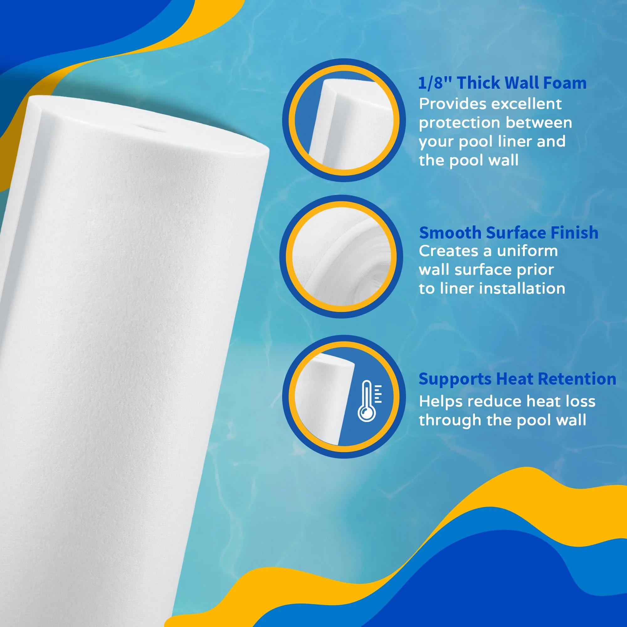 Pool Wall Foam Closed Cell for Above Ground Pools 1/8" 48" x100' | Gorilla Guard - Image 6