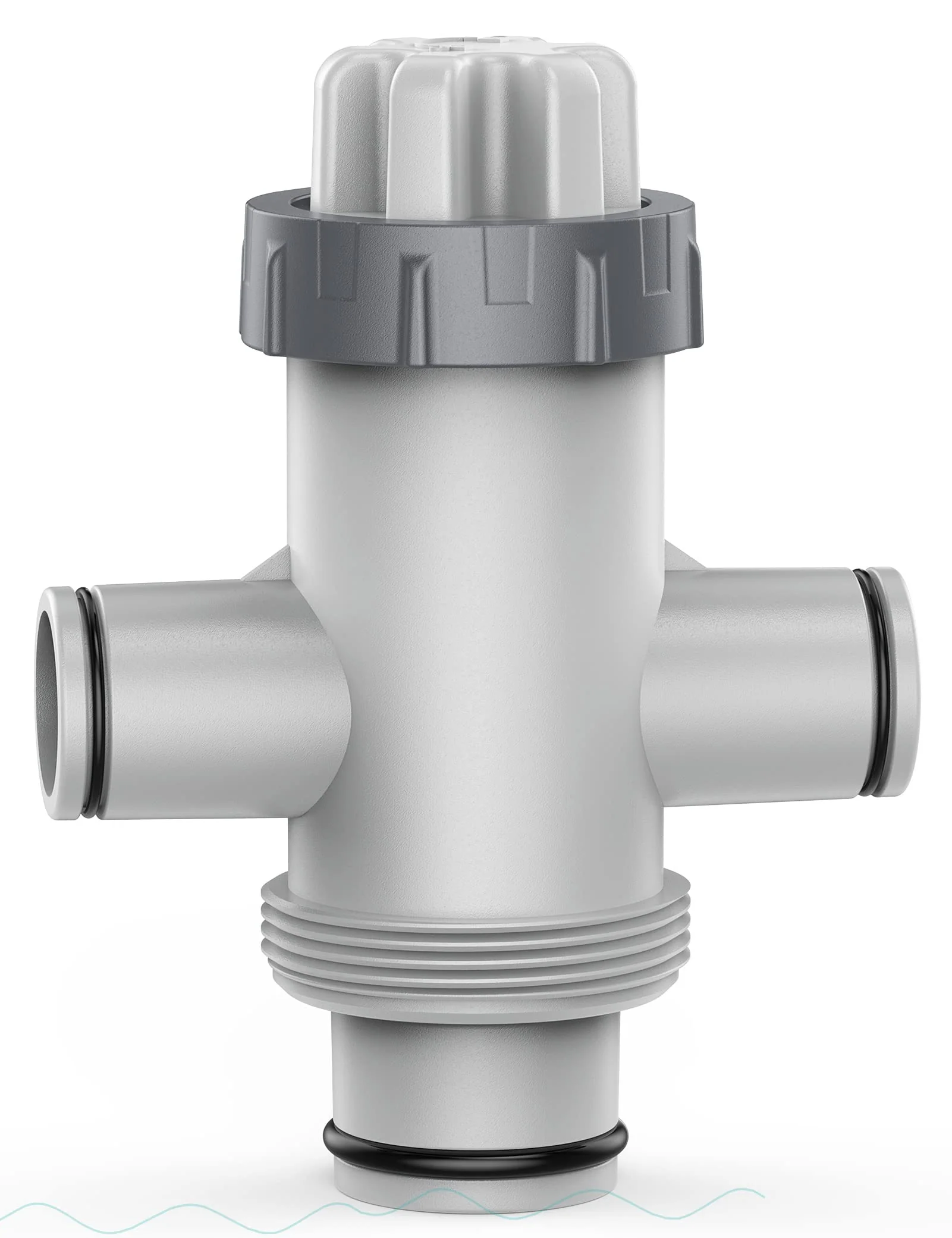 POOLHACKER Pool Fittings Dual Split Hose Plunger Valve, Pool Parts Replacement Shut-Off Valve with Dual inlets for Above Ground Pool - Image 9