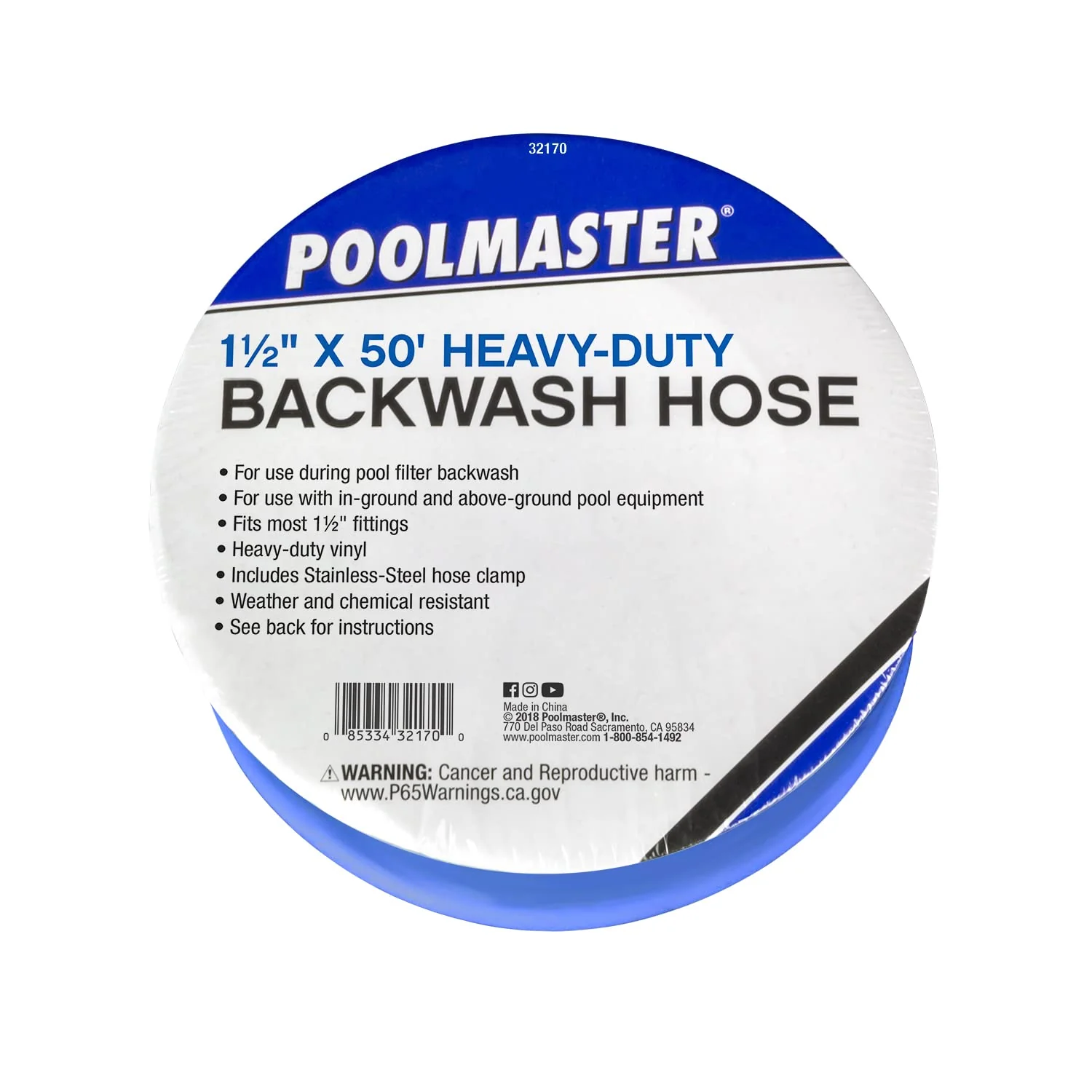 Poolmaster 32170, Essential Collection Heavy-Duty Swimming Pool Backwash Hose, 1 1/2-Inch x 50-Feet - Image 3