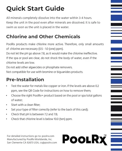 PoolRx Pool Unit #101066 6 Month Algaecide Treats 20k-30k gallons, Black - Image 3
