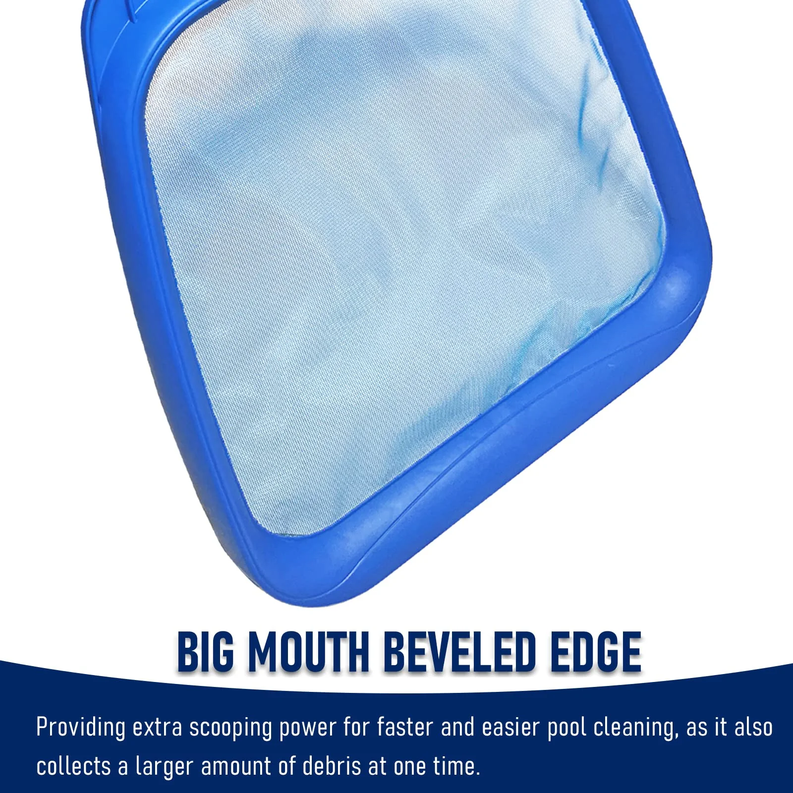 Poolvio Heavy Duty Swimming Pool Leaf Skimmer Net with Strong Reinforced Handle for Cleaning Swimming Pools, Hot Tubs, Spas and Fountains - Image 4