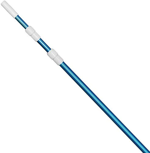 POOLWHALE Professional 12 Feet Blue Anodized Aluminum Telescopic Swimming Pool Pole,Adjustable 3 Piece Expandable Step-Up,for Skimmer Nets, Vacuum Heads and Brushes, Strong Grip & Lock - Image 5