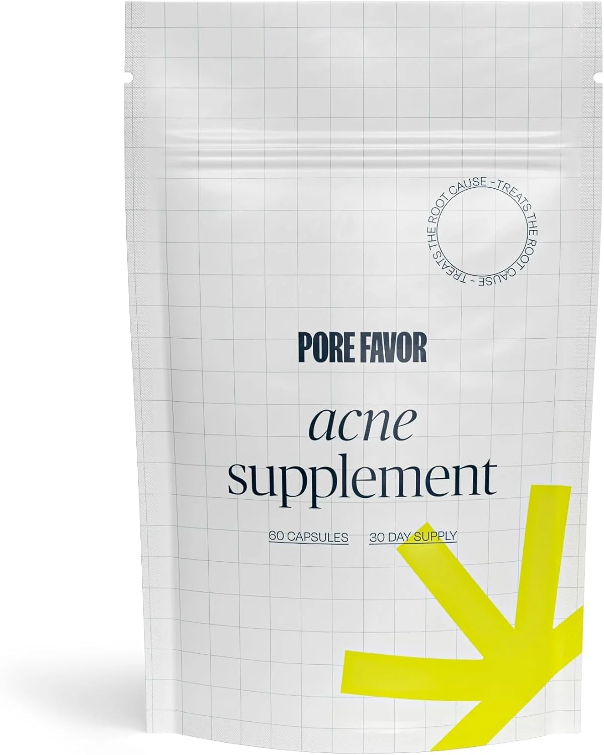 Pore Favor Skin Support Supplement with DIM, Zinc, Vitamins A C D E and Selenium – Wellness Formula for Men and Women – Helps Maintain Balanced-Skin and Overall Complexion – Once-Daily Capsules