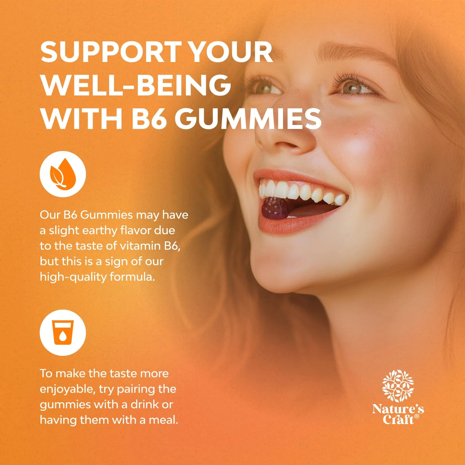 Potent Vitamin B6 Gummies for Adults - Vitamin B6 50mg Per Serving Gummy Vitamins for Women and Men for Immune Nerve and Mood Support - Vegan Kosher B6 Vitamins Gummies for Women and Men - 90 count - Image 7