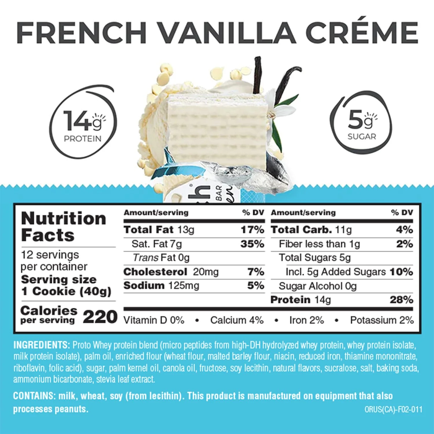 Power Crunch Protein Wafer Bars, High Protein Snacks with Delicious Taste, French Vanilla Creme, 1.4 Ounce (12 Count) - Image 3