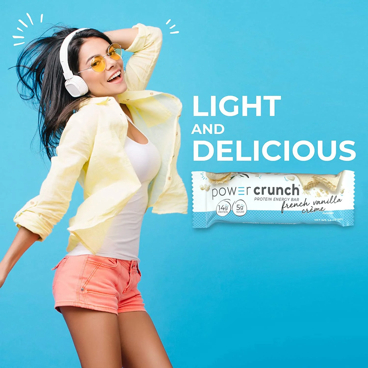 Power Crunch Protein Wafer Bars, High Protein Snacks with Delicious Taste, French Vanilla Creme, 1.4 Ounce (12 Count) - Image 4