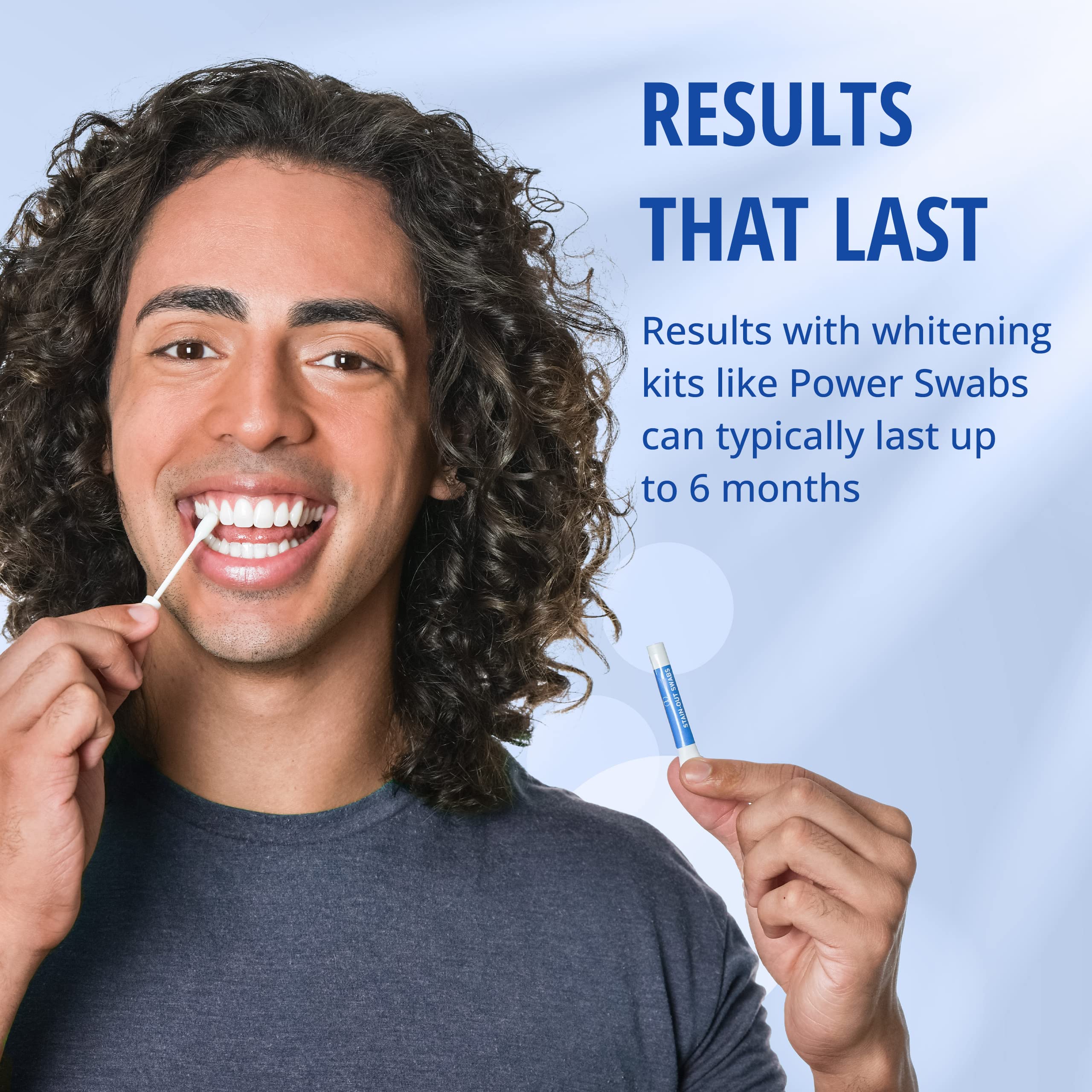 Power Swabs - 7 Day Professional Teeth Whitening Kit - for at Home Use - Easy 5 Minute Teeth Whitening - Dentist Formulated Teeth Whitening Swabs to Remove Stains - Image 7