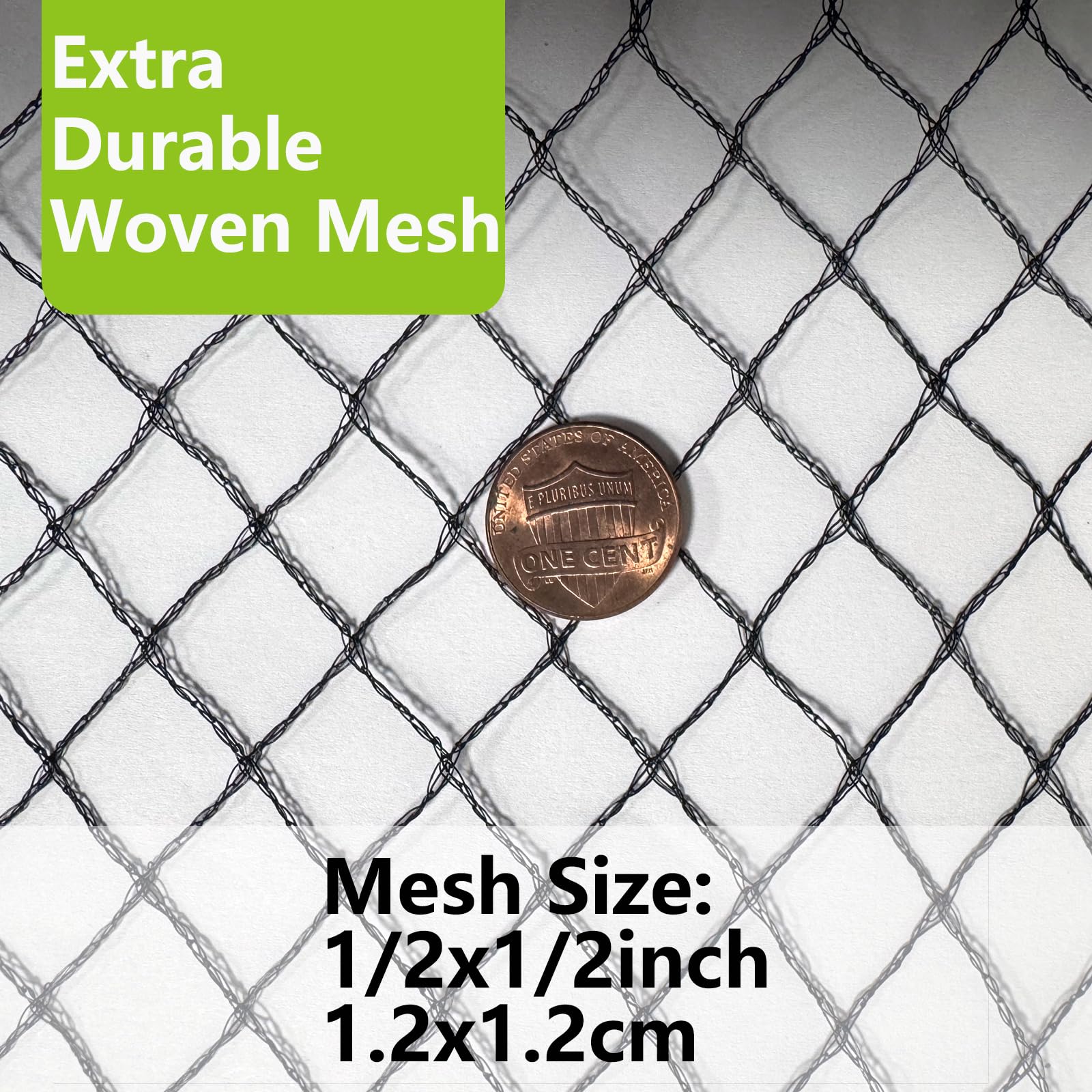 POYEE 30 x 30 FT Bird Netting for Garden Woven Mesh Garden Netting for Plants, Vegetable, Fruit Trees, Blueberry Bushes, Strawberries Against Birds, Deer, Squirrels and Other Animals - Image 8