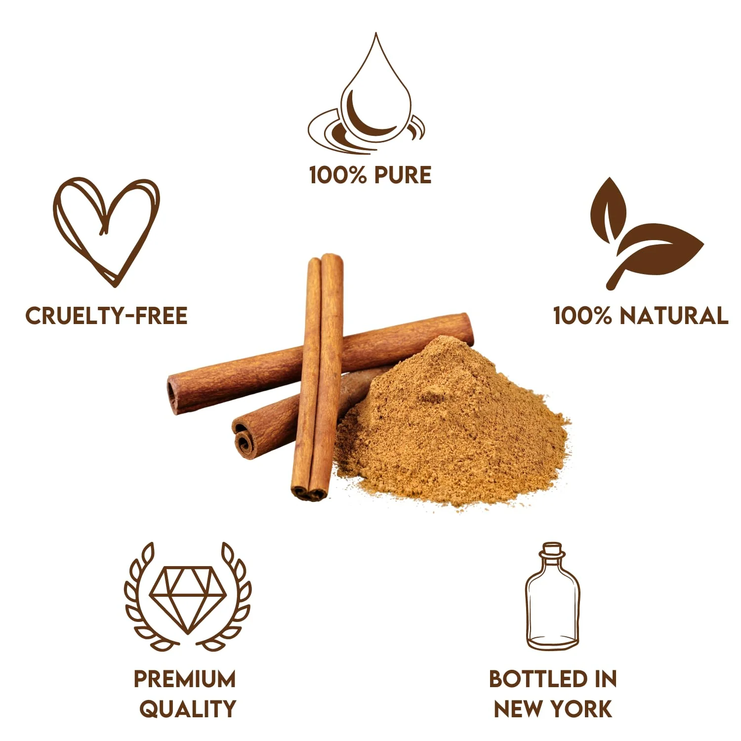 Premium Cinnamon Oil 4 Fl Oz with Huge Dropper and Sprayer - 100% Pure, Natural & Therapeutic - Cleaning, DIY Soap, Diffuser, Aromatherapy, Garden and Kitchen - Indoor and Outdoor - Image 3