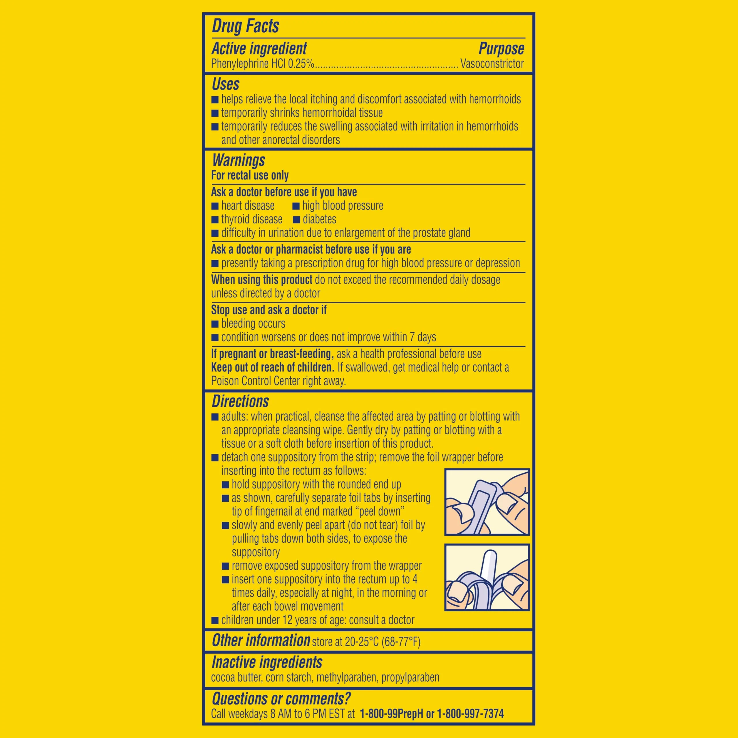 PREPARATION H Hemorrhoid Symptom Treatment Suppositories, Burning, Itching and Discomfort Relief (48 Count) - Image 7