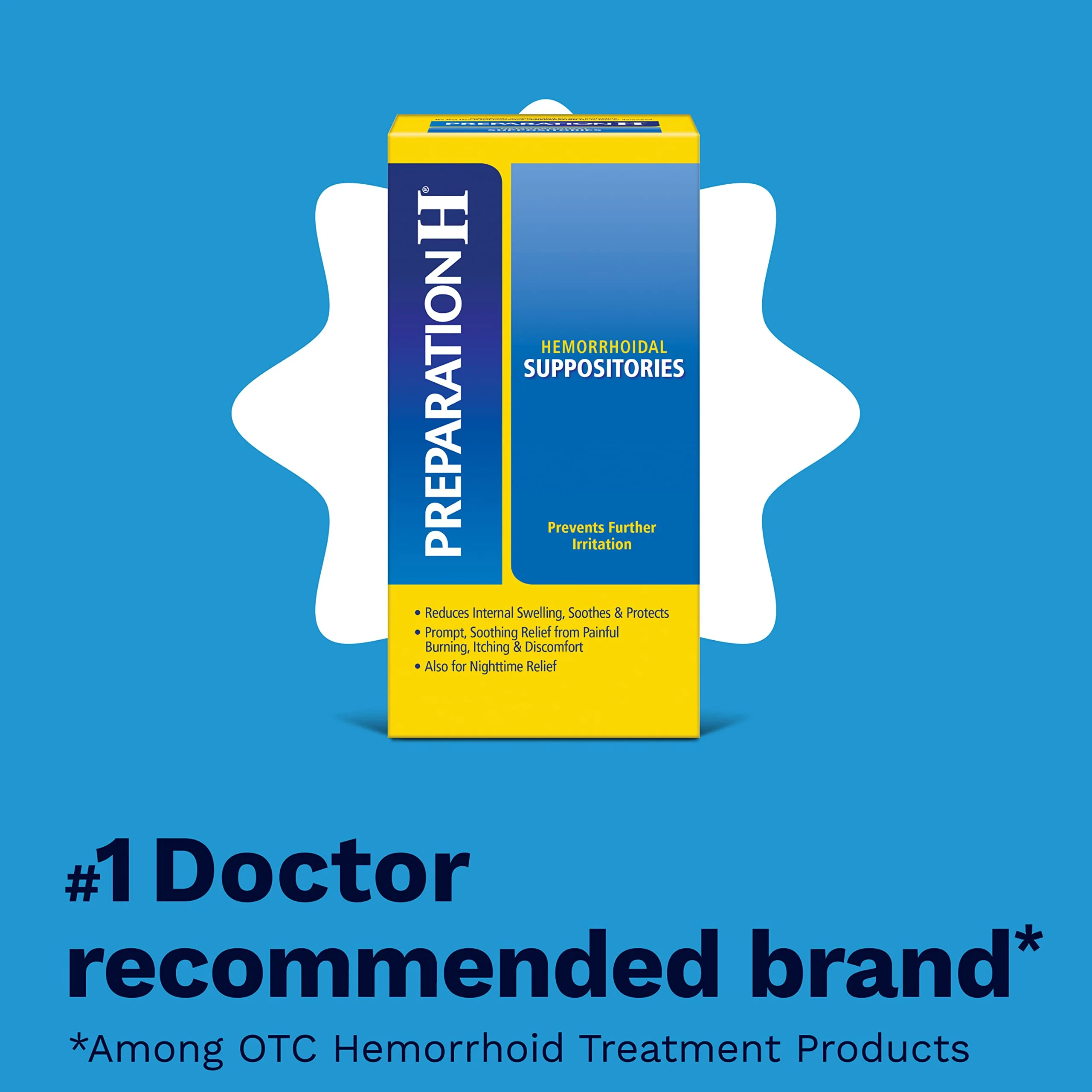 PREPARATION H Hemorrhoid Symptom Treatment Suppositories, Burning, Itching and Discomfort Relief (48 Count) - Image 6