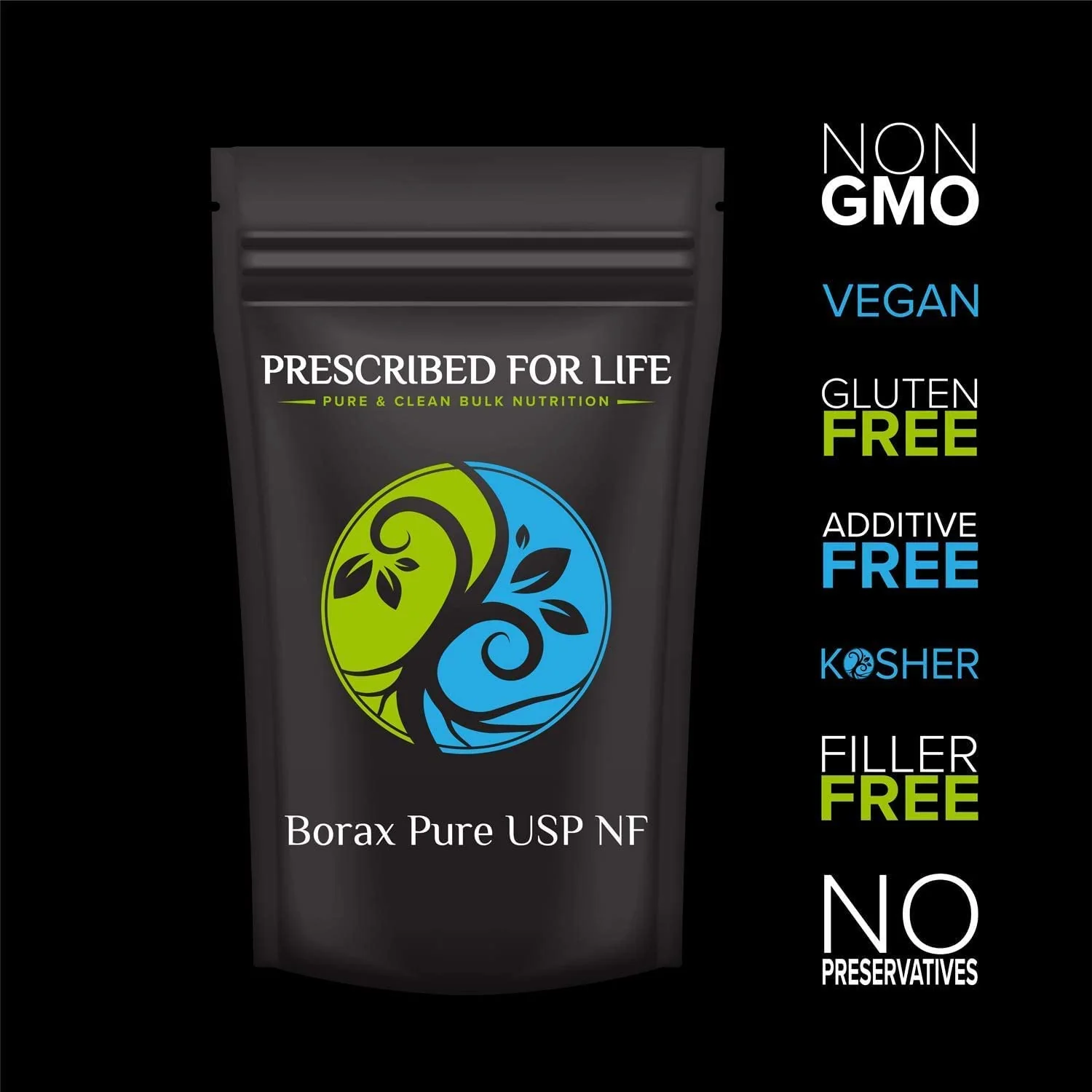 Prescribed for Life Borax Powder, Pure USP NF Grade All Natural Sodium Borate Powder, Household Laundry Booster, Slime Activator & Multipurpose Cleaning Powder (12oz / 340g) - Image 6