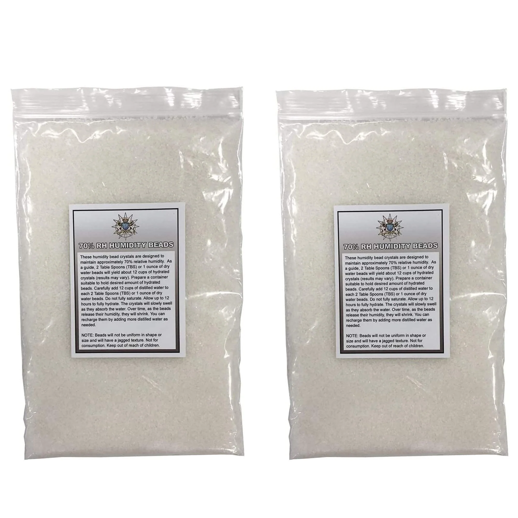 Prestige Import Group Hydrosource CLP Crystal Gel Humidification Beads for Humidors - 1 Pound (2 x 8oz Bags)