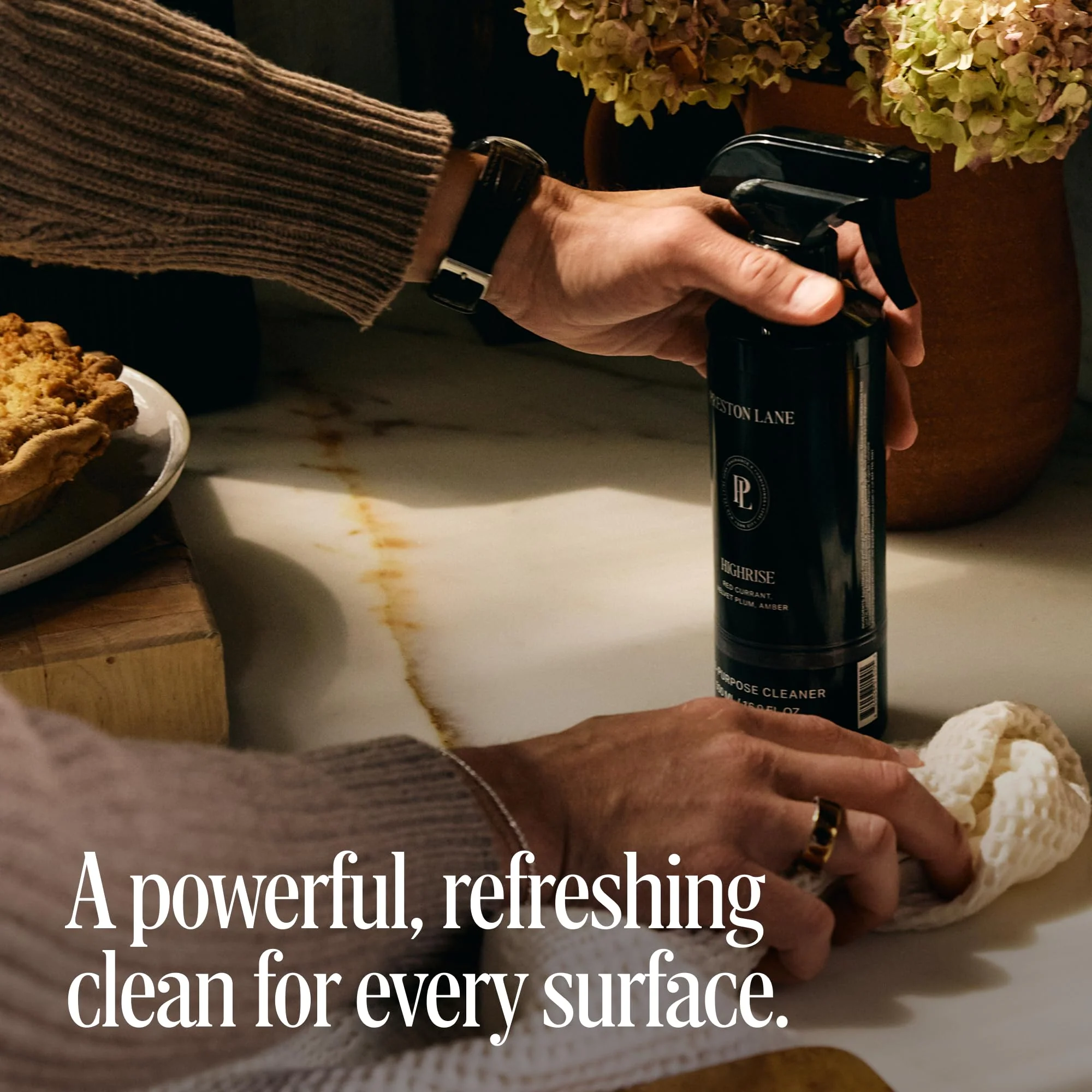 Preston Lane Luxury All-Purpose Cleaner, Highrise Scent | Bio-Based Multi-Surface Spray | Streak-Free Finish, Lifts Dirt, Smudges & Grease | Vegan & Cruelty-Free - Image 6