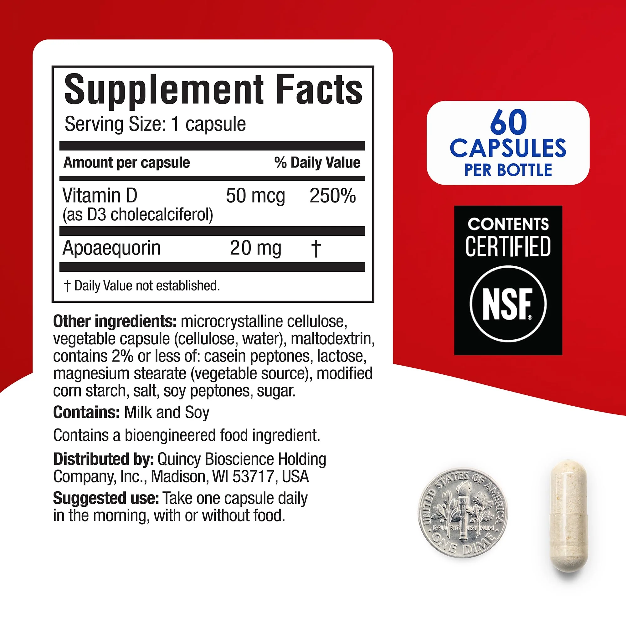 Prevagen Extra Strength - 180 Capsules (6 Month Supply) | Formulated for Your Brain | 20mg of Apoaequorin Plus Vitamin D3 - Image 3