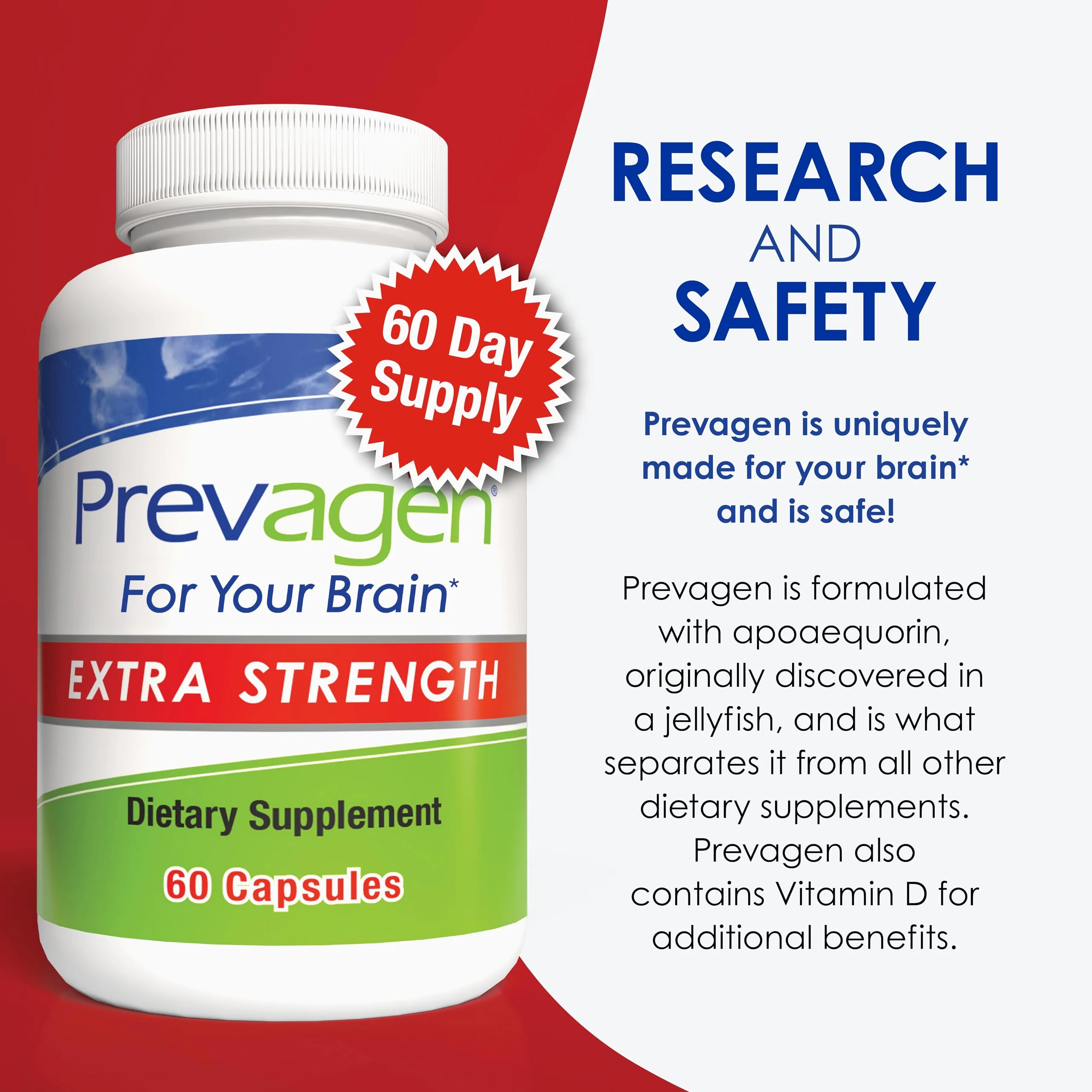 Prevagen Extra Strength - 180 Capsules (6 Month Supply) | Formulated for Your Brain | 20mg of Apoaequorin Plus Vitamin D3 - Image 6