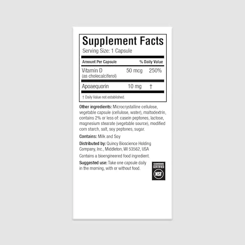 Prevagen Regular Strength - 30 Capsules (1 Month Supply) | Formulated for Your Brain | 10mg of Apoaequorin Plus Vitamin D3 with 7-Day Pill Minder - Image 6