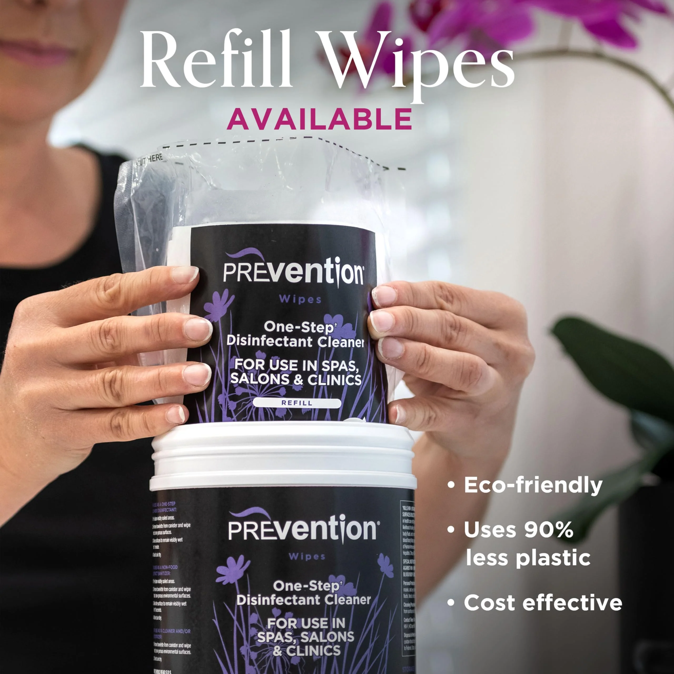 Prevention Wipes – Multi-Surface Cleaning Wipes – Canister, 160 Count (Pack of 4) - Image 4