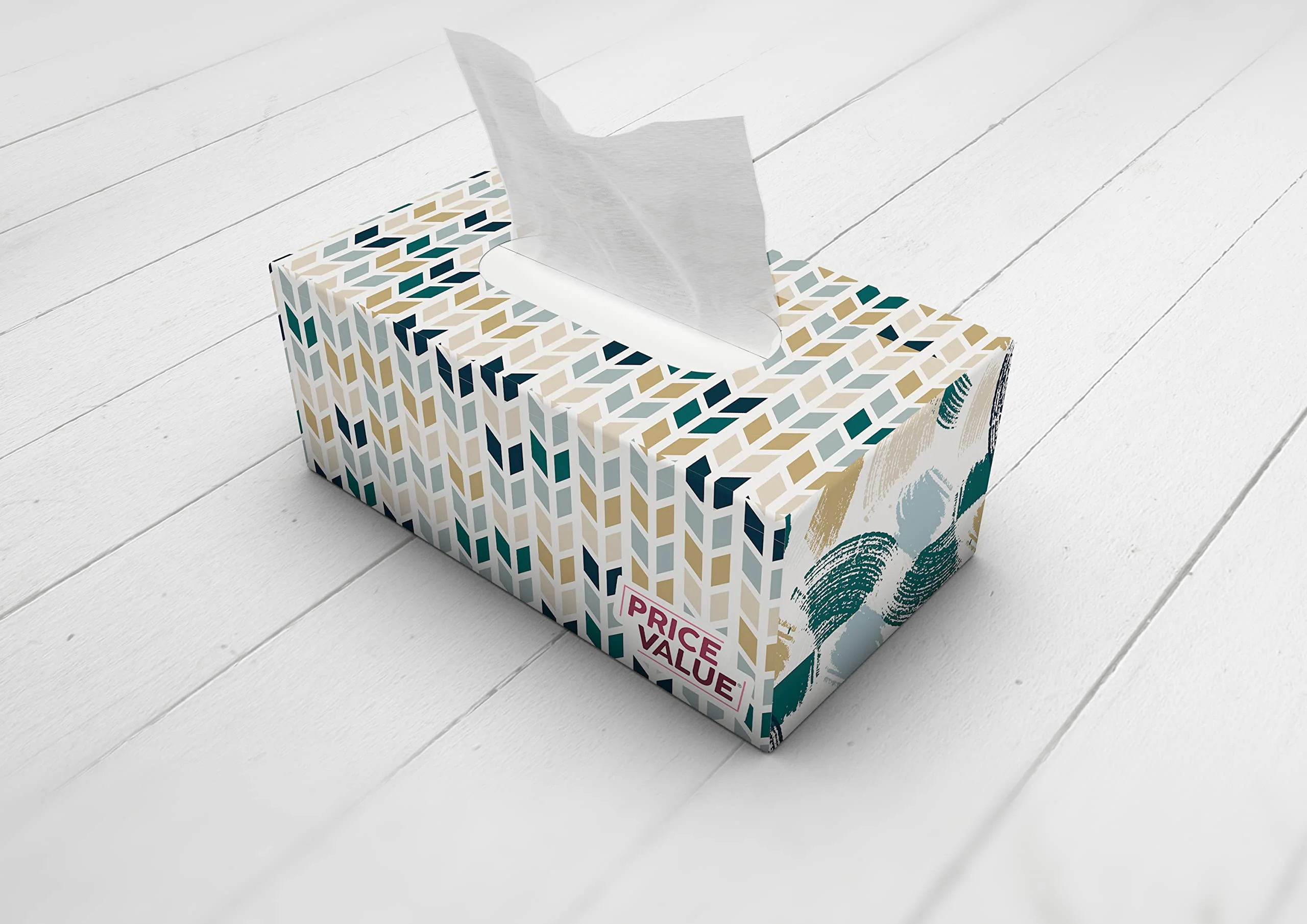 Price Value Facial Tissues boxes 230 Sheets Per Box 8 Boxes. Premium Soft Gentle and Durable in A Stylish Box - 1,840 Sheets - Image 2