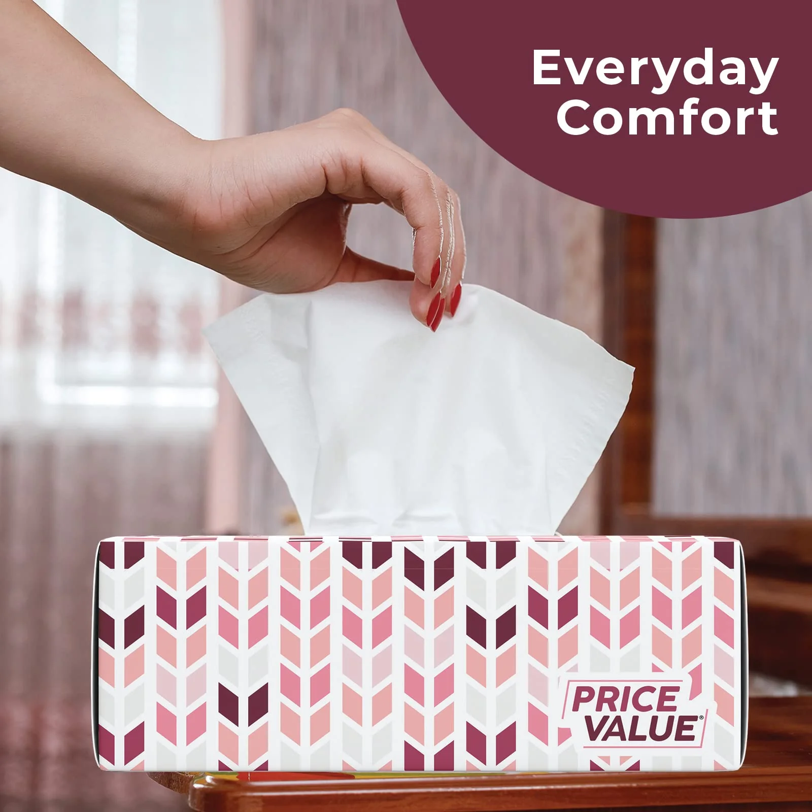 Price Value Facial Tissues boxes 230 Sheets Per Box 8 Boxes. Premium Soft Gentle and Durable in A Stylish Box - 1,840 Sheets - Image 6