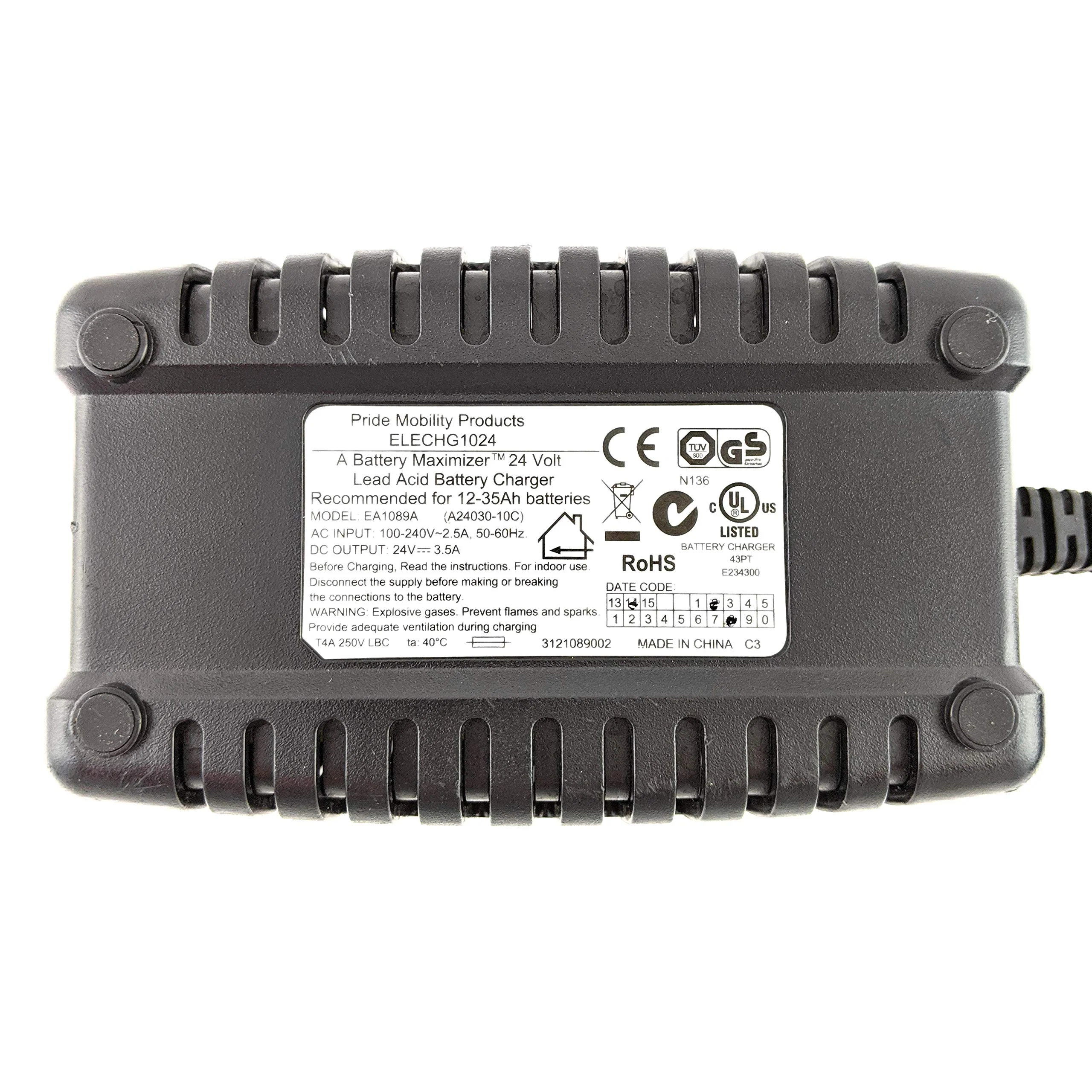 Pride Mobility Charger - Fits Scooter and Power Wheelchairs - 24V 3.5A - A24030-10 - Image 4