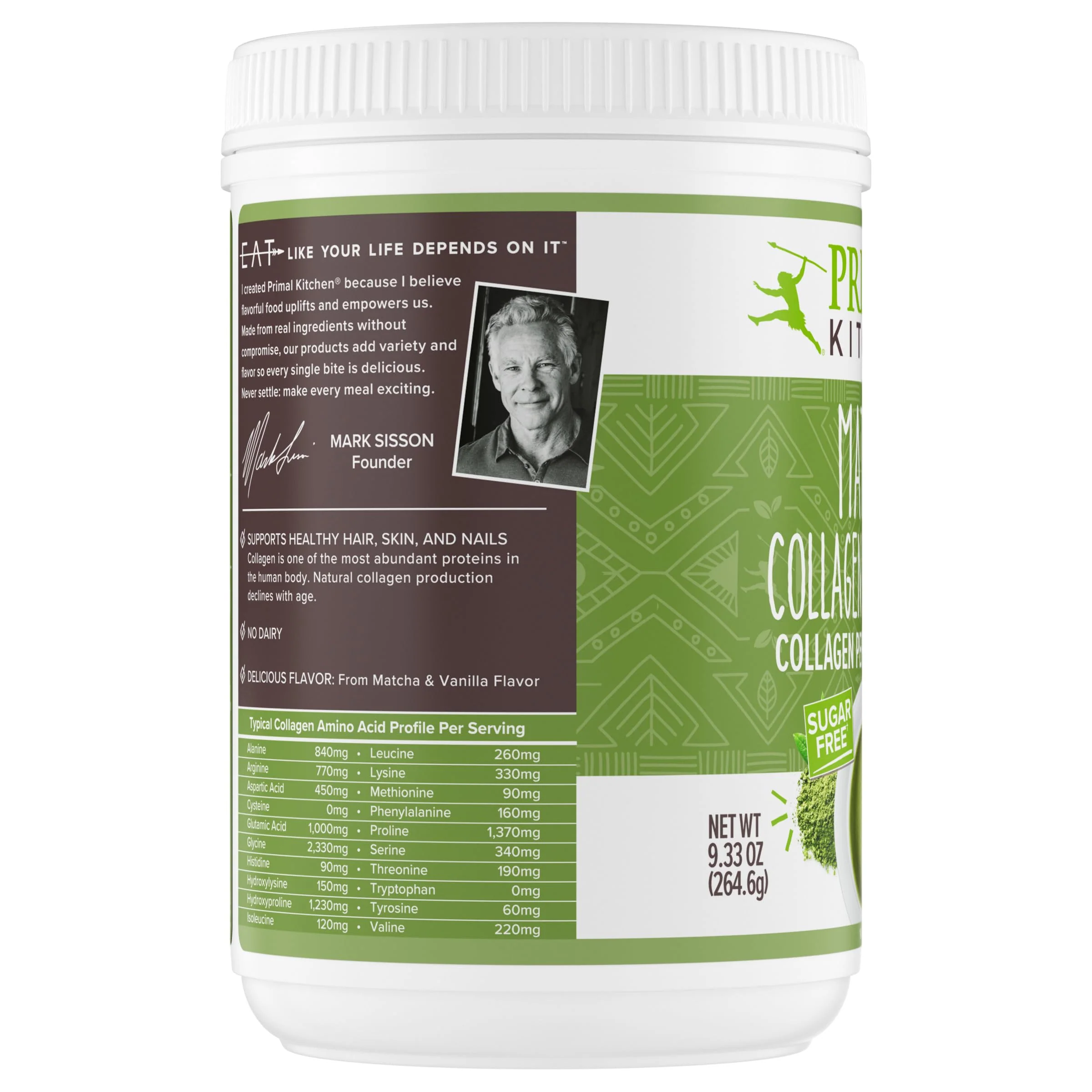 Primal Kitchen Matcha Collagen Keto Latte Powder, Sugar-Free Collagen Peptides, 9.33 Ounces - Image 9