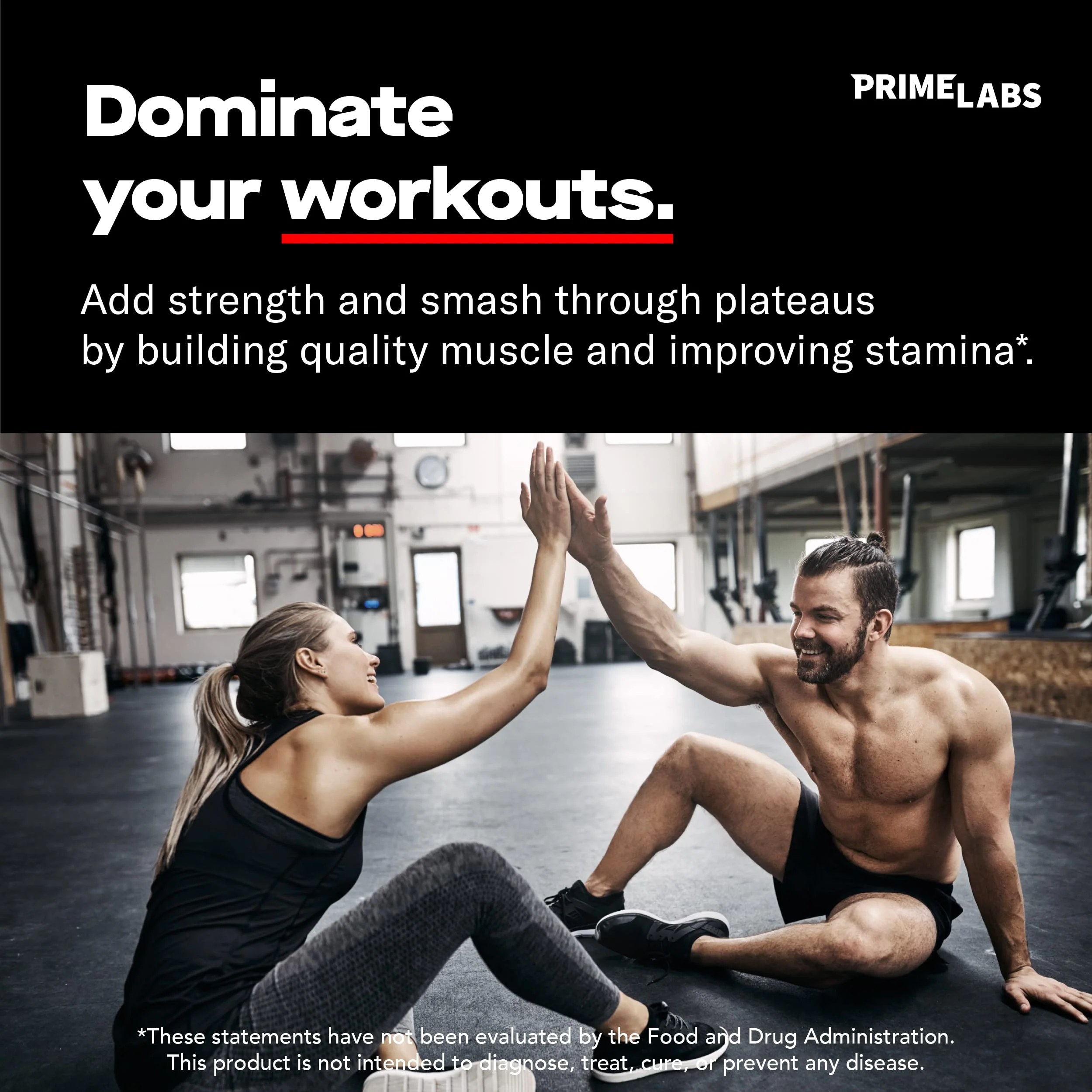 Prime Labs - Men's Testosterone Booster - Stamina, Endurance, & Strength Booster - 60 Caplets - Image 2