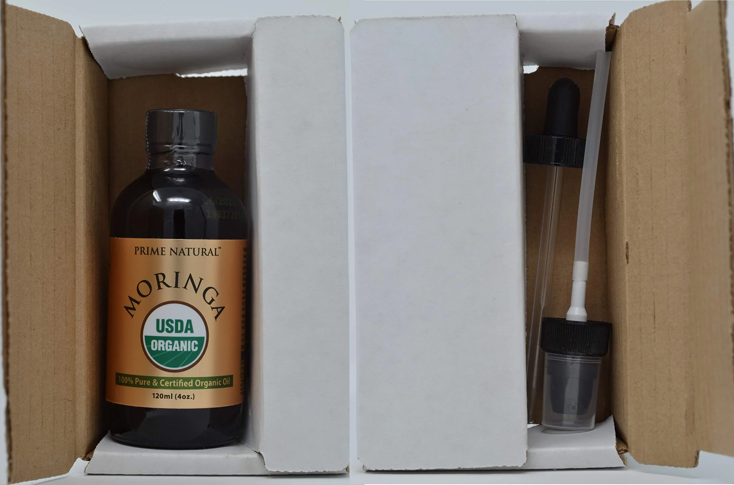 PRIME NATURAL Organic Moringa Oil USDA Certified, 100% Pure, Cold Pressed, Virgin, Unrefined Oil (4oz /120ml) - Joints, Skin, Face, Body & Hair - Vegan - Food Grade - Natural Moisturizer - Image 2