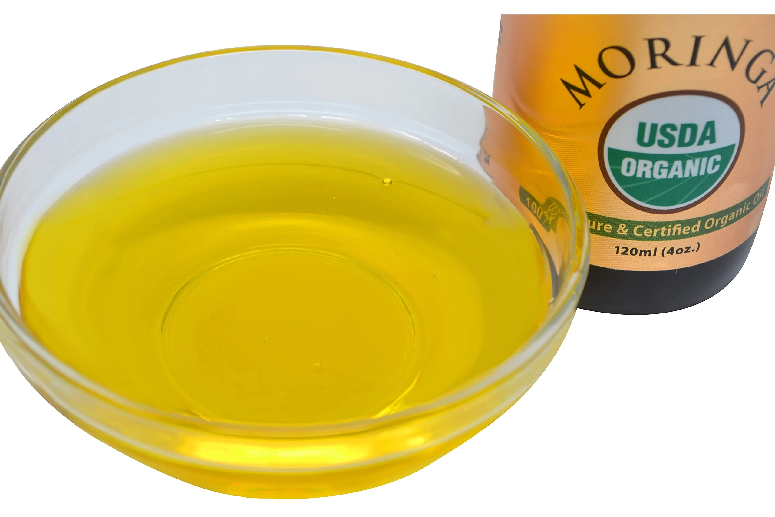 PRIME NATURAL Organic Moringa Oil USDA Certified, 100% Pure, Cold Pressed, Virgin, Unrefined Oil (4oz /120ml) - Joints, Skin, Face, Body & Hair - Vegan - Food Grade - Natural Moisturizer - Image 3