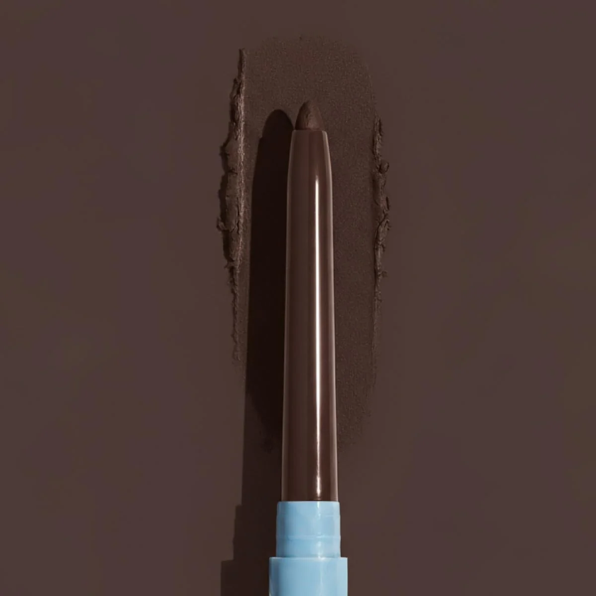 PRIME PROMETICS PrimeEyes Glide Eyeliner for Mature Women – Water-Resistant, Long-Stay and Mess-Proof – Gel Cream Texture, Discreet Sharpener and Effective Smudger (Wood (brown))