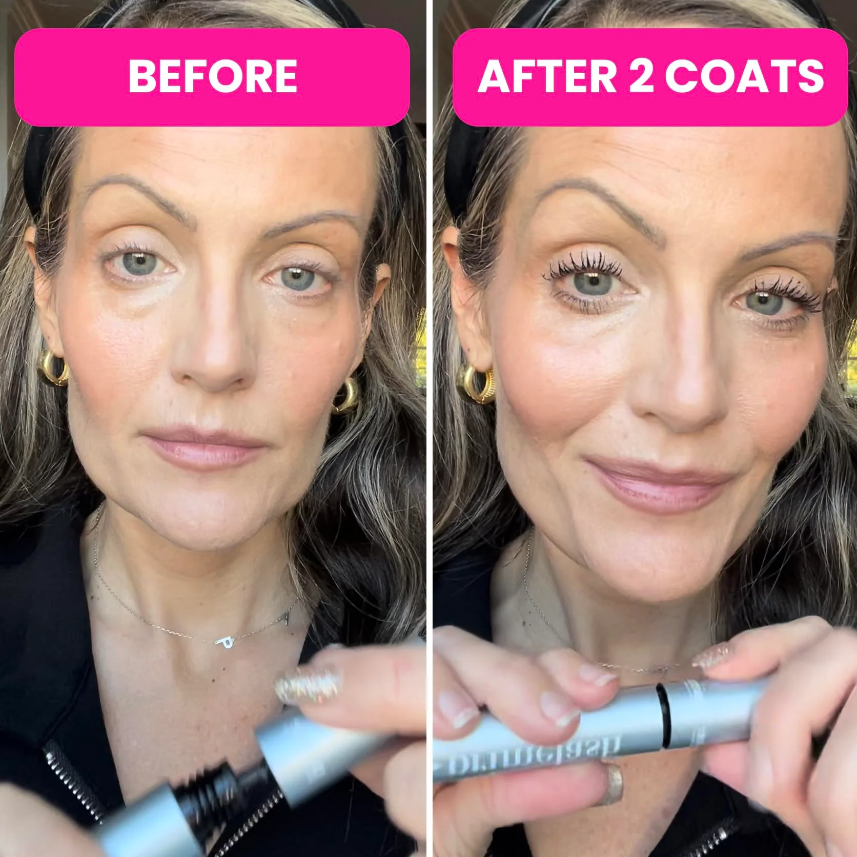 Prime Prometics PrimeLash Mascara for Older Women – Volumizing, Incredible Length in 2 Coats – Long-Stay, Zero Clumps, Hypoallergenic (Black) - Image 3