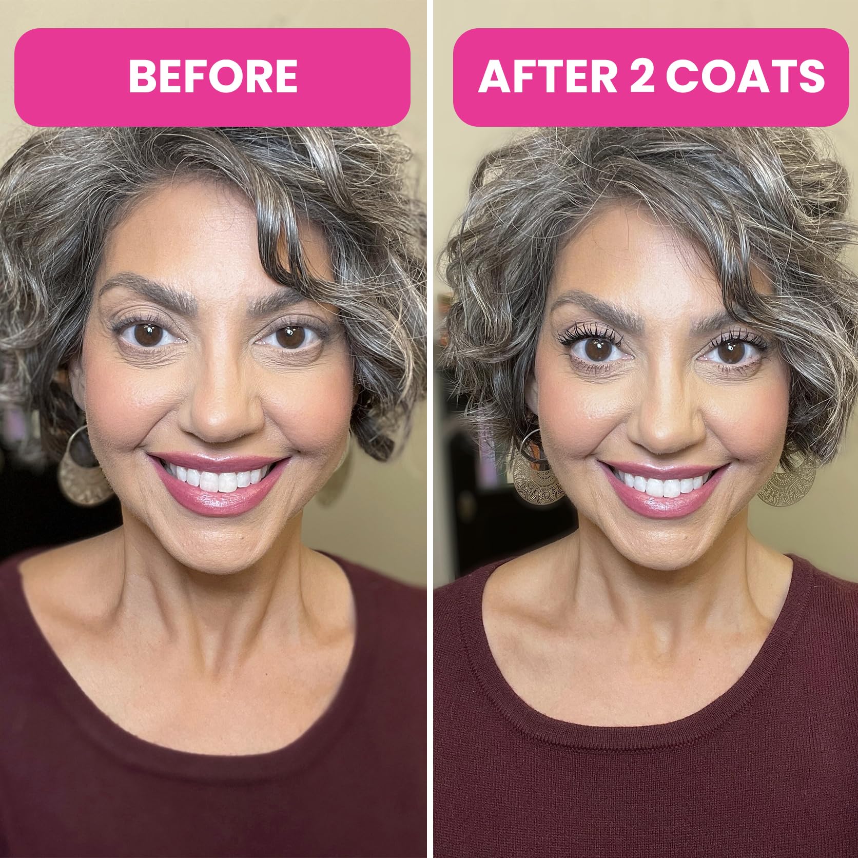 Prime Prometics PrimeLash Mascara for Older Women – Volumizing, Incredible Length in 2 Coats – Long-Stay, Zero Clumps, Hypoallergenic (Black) - Image 4