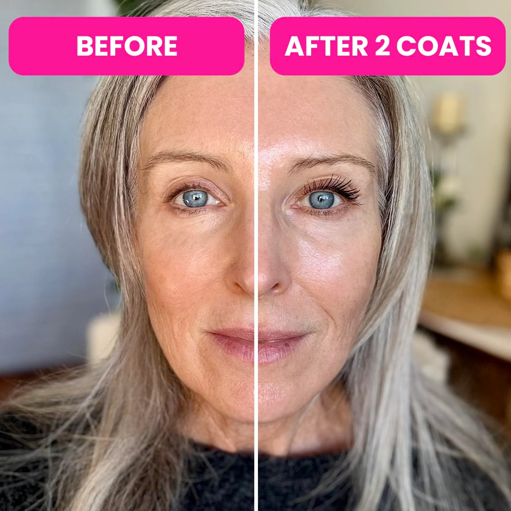 Prime Prometics PrimeLash Mascara for Older Women – Volumizing, Incredible Length in 2 Coats – Long-Stay, Zero Clumps, Hypoallergenic (Black) - Image 5