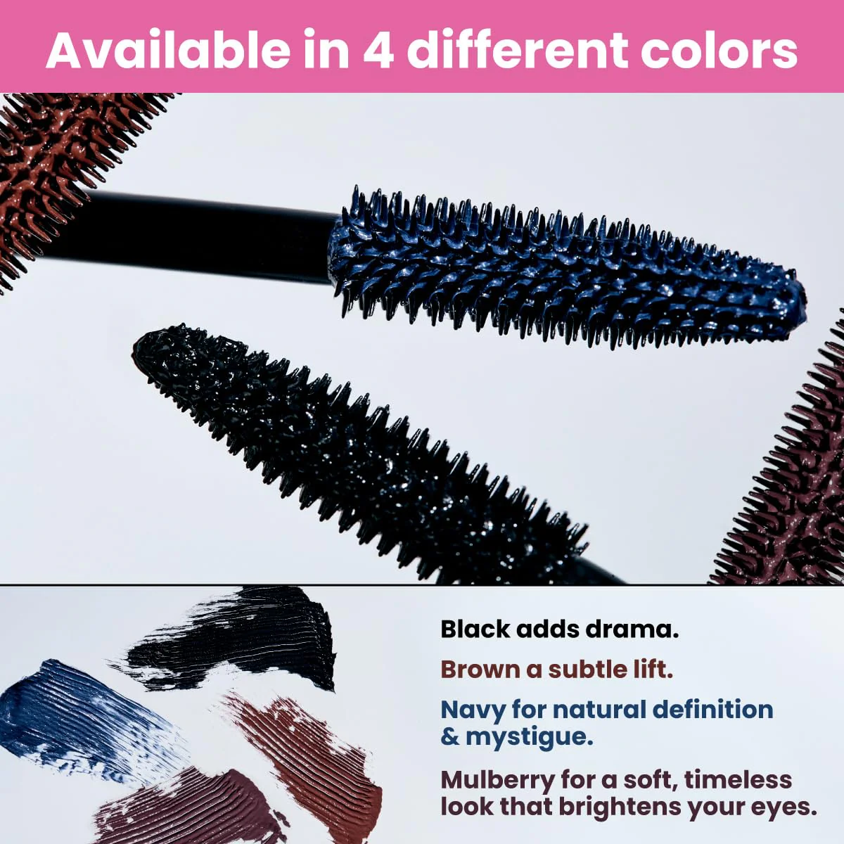 Prime Prometics PrimeLash Mascara for Older Women – Volumizing, Incredible Length in 2 Coats – Long-Stay, Zero Clumps, Hypoallergenic (Black) - Image 6