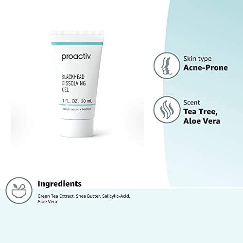 Proactiv Blackhead Dissolving Acne Gel Salicyclic Acid Spot Treatment For Face Unclog Pores and Reduce Blemishes, Tea Tree, 1 Fl Oz - Image 2