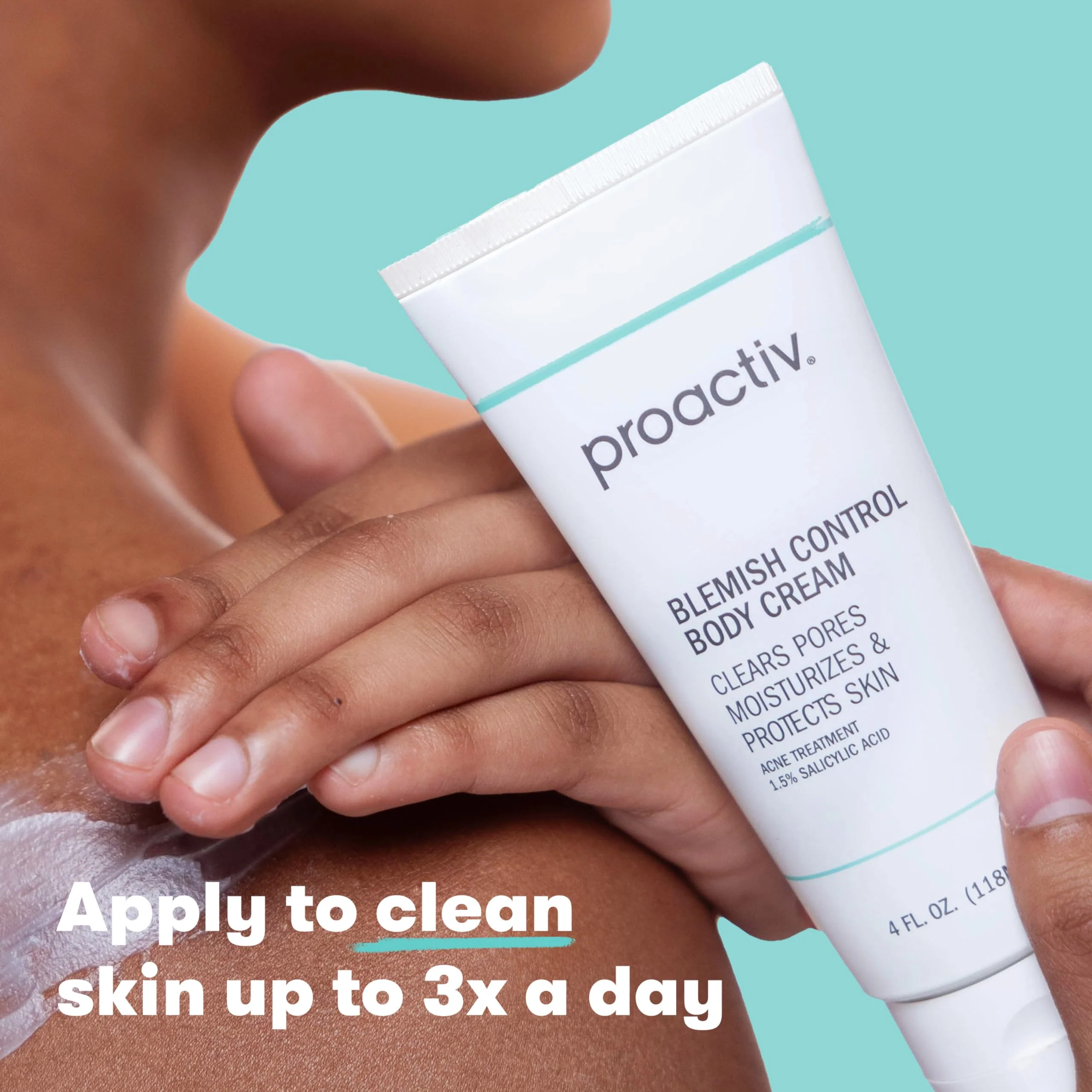 Proactiv Blemish Control Body Cream - Exfoliating Salicylic Acid Clears Breakouts. Formulated for Acne-prone Skin, 4 fl oz - Image 2